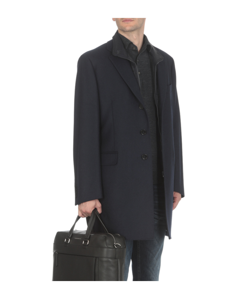 Fay Cappotto Monopetto Easy Db In Black