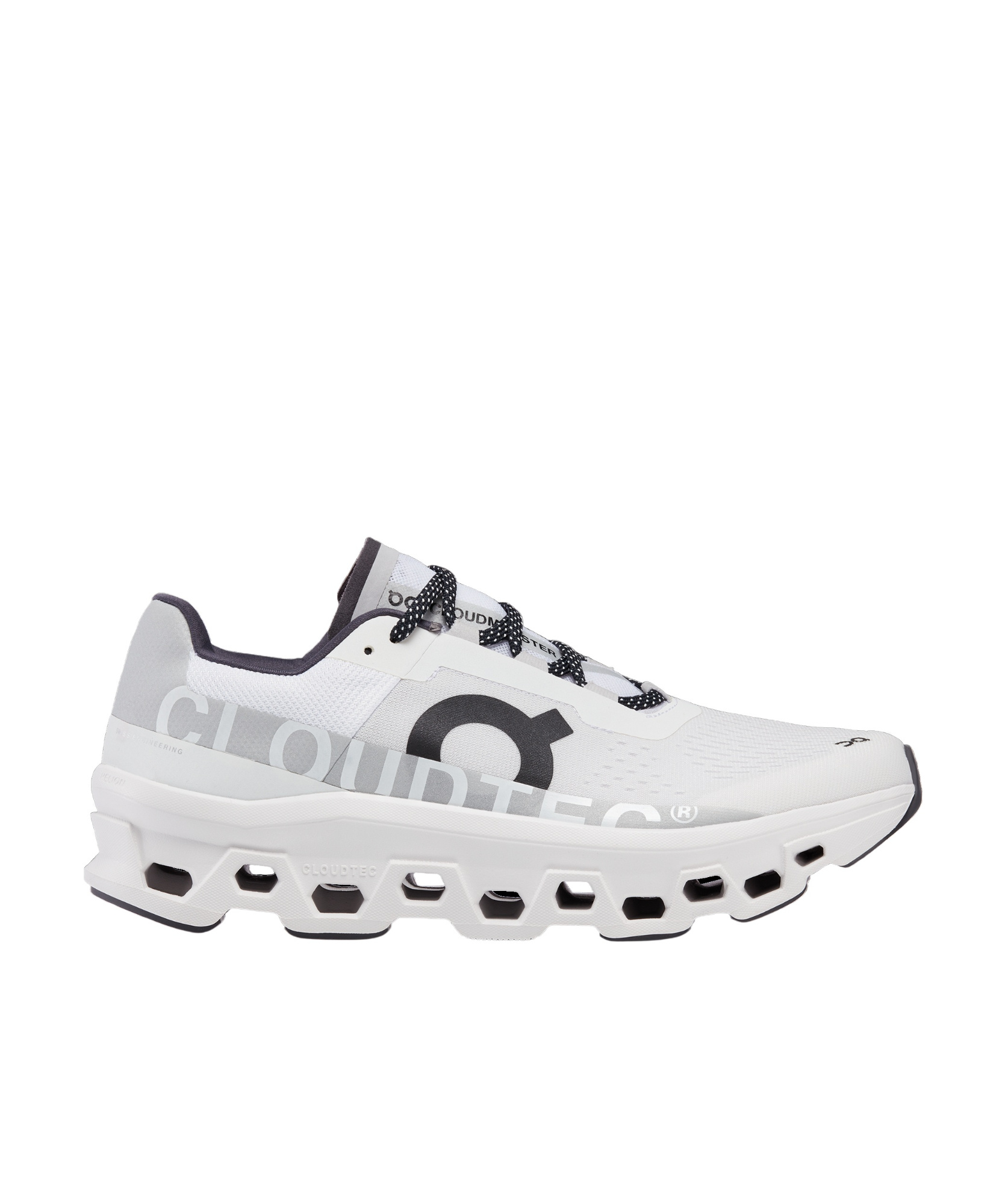 On Running Cloudmonster Sneakers With Technical Fabric Upper In White