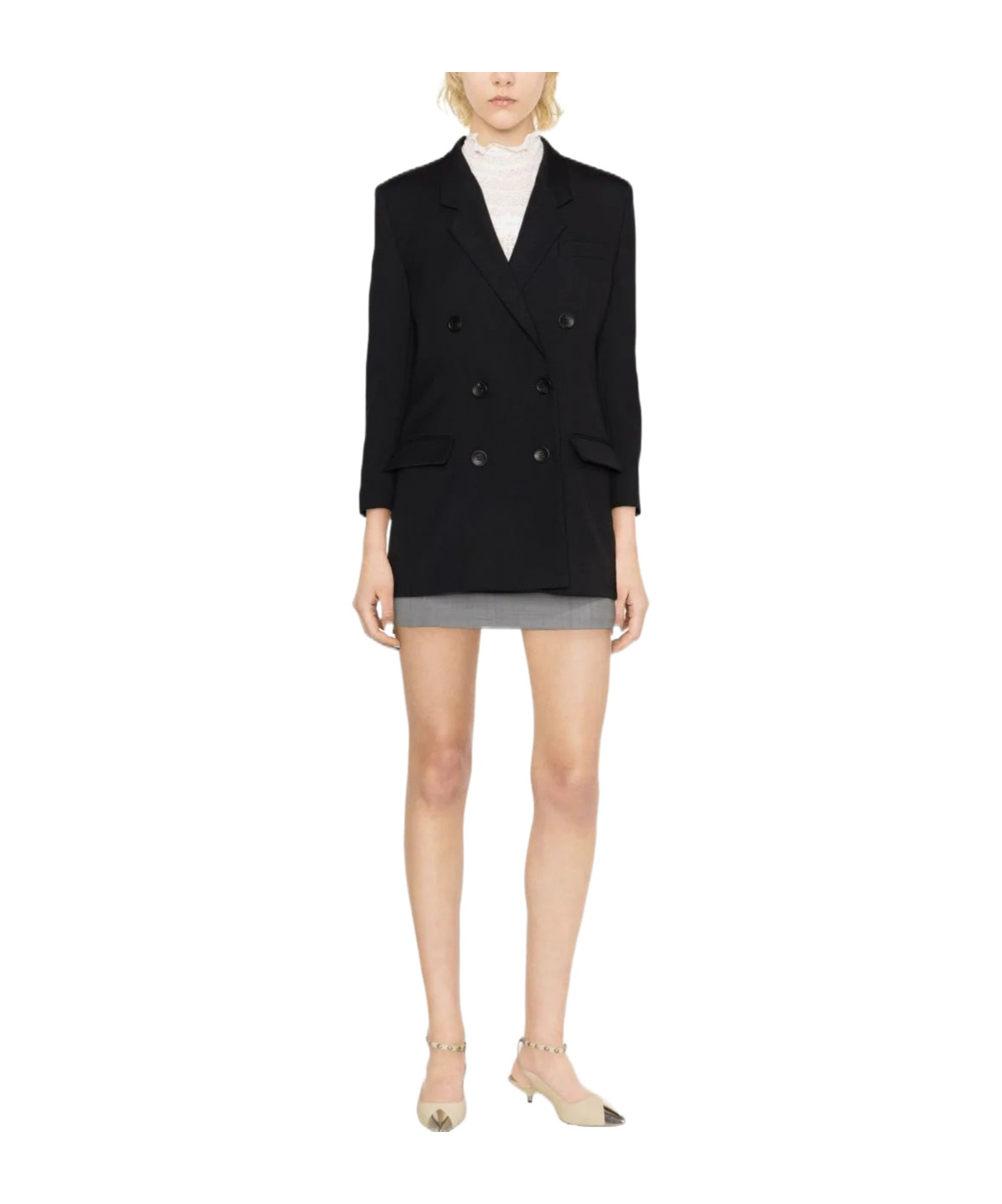 Isabel Marant Long Sleeved Suit Jacket In Black