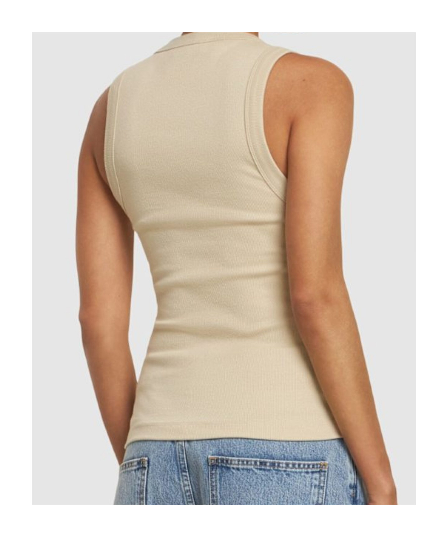 WARDROBE.NYC BLEND SCOOP TANK TOP