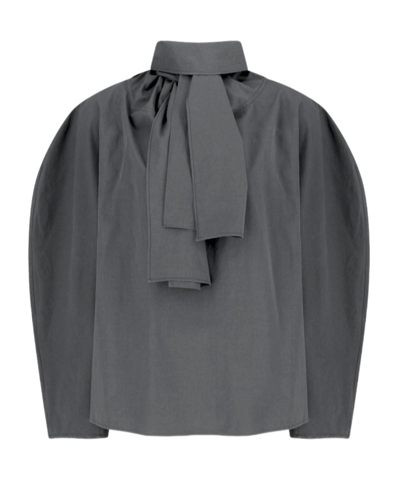 Amomento Long-sleeved Shirt In Gray