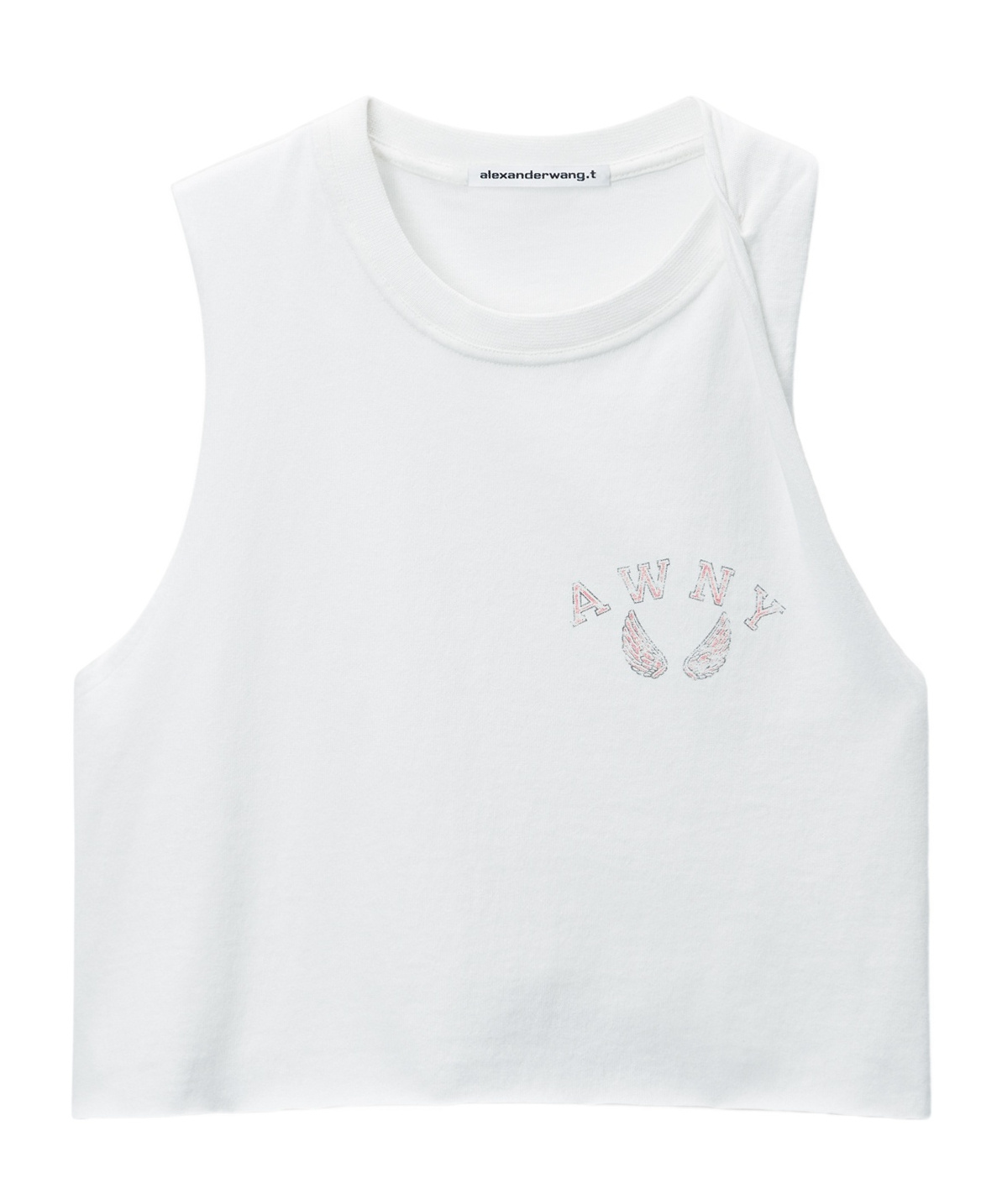 Alexander Wang Logo-print Tank Top In White