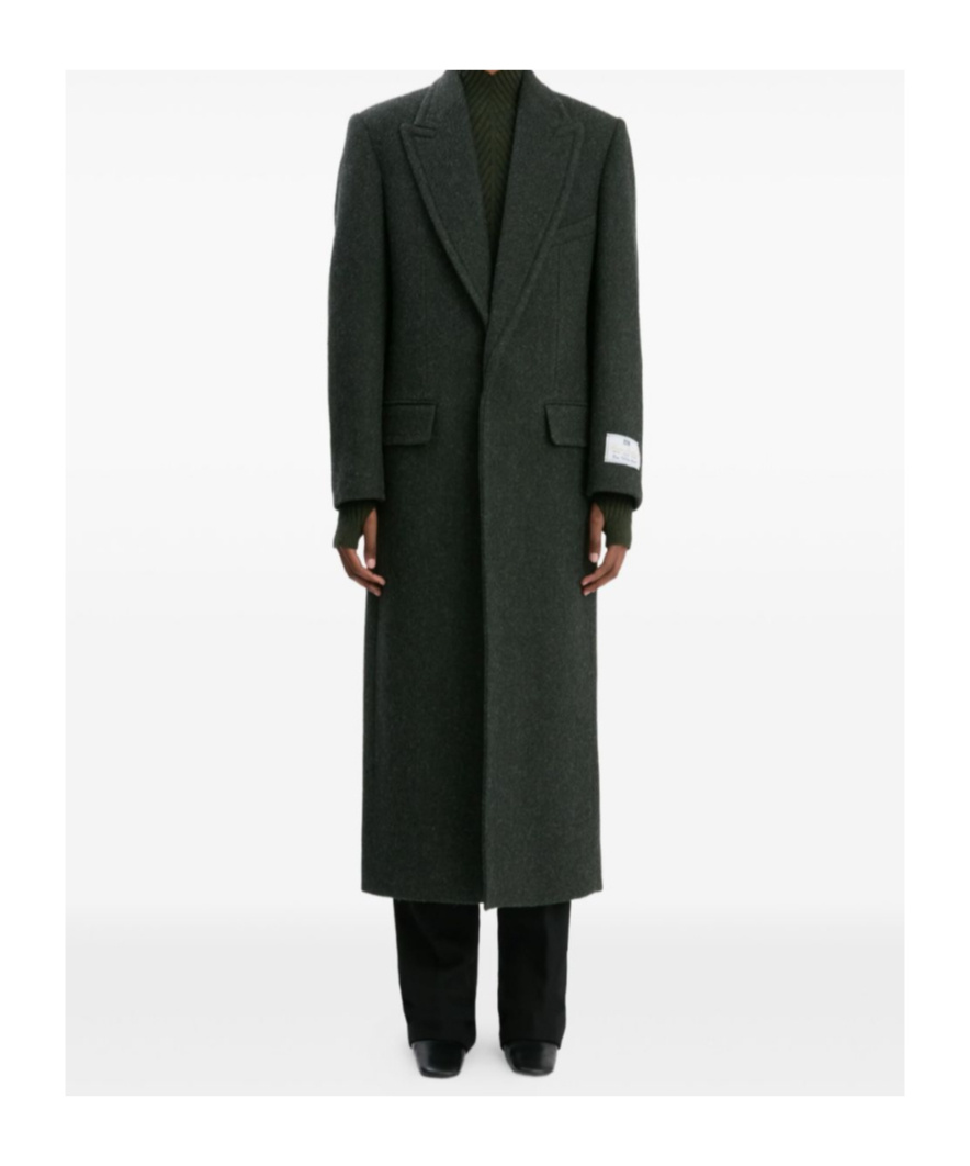 Victoria Beckham Long-sleeved Coat In Green