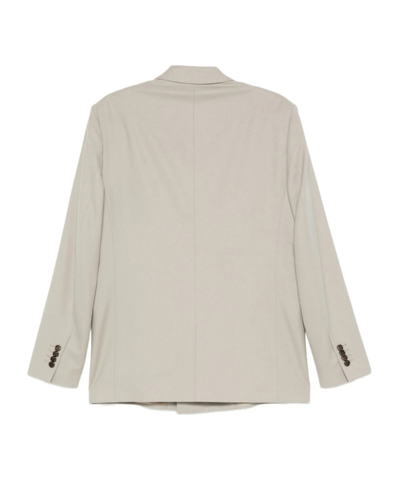 Lardini Double-breasted Blazer In Gray