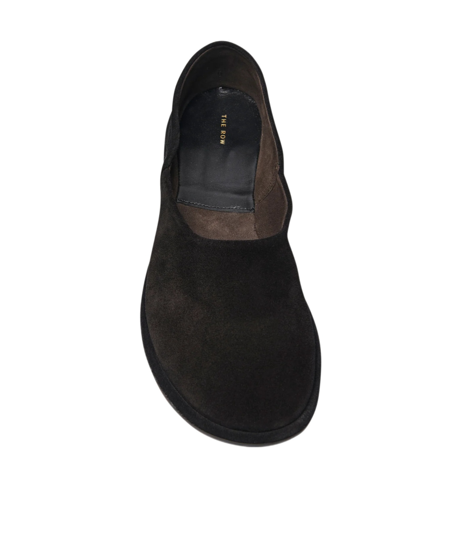 The Row Canal Collapsible-heel Leather Loafers In Black