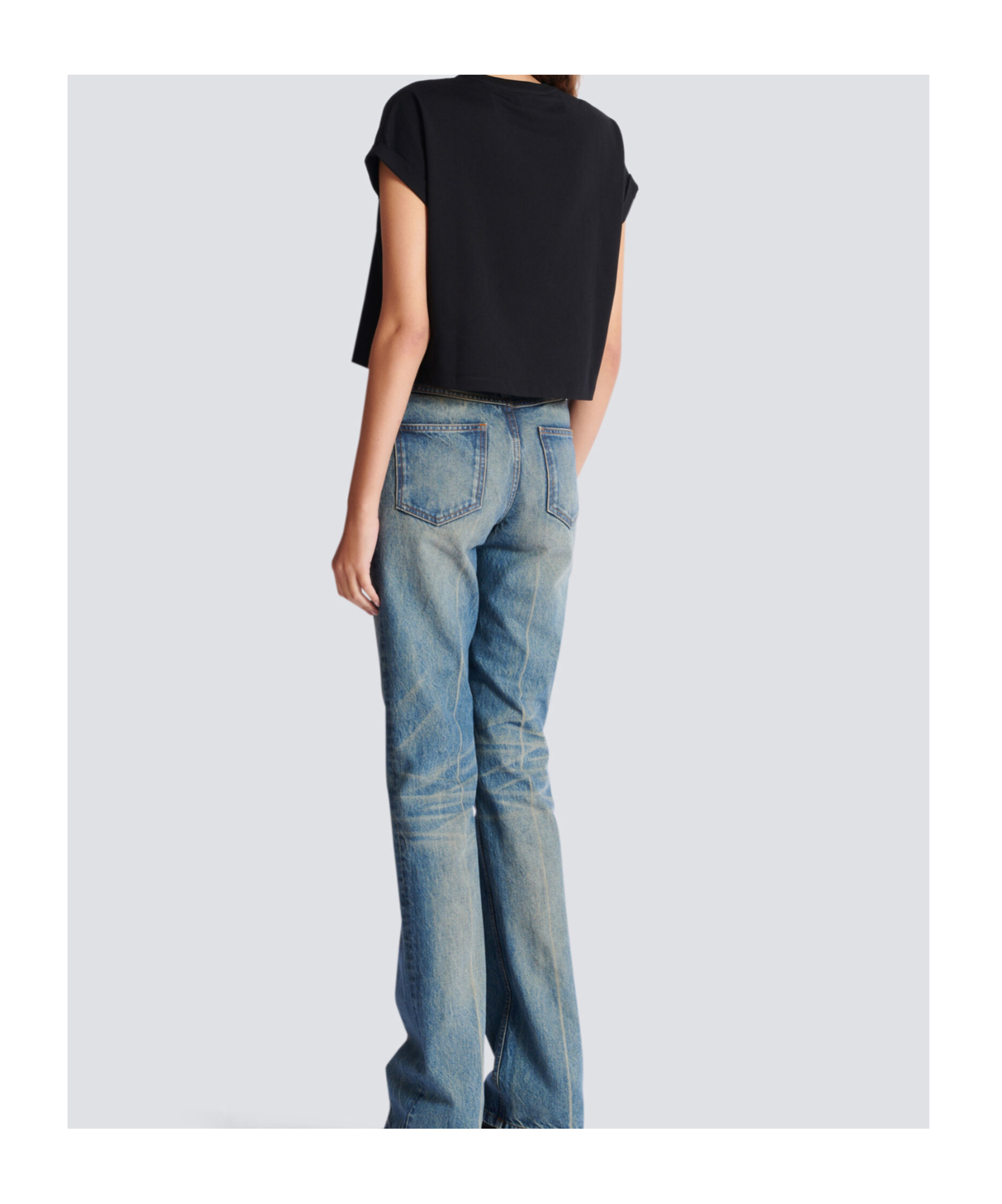 Balmain Logo-print Short-sleeve T-shirt In Black