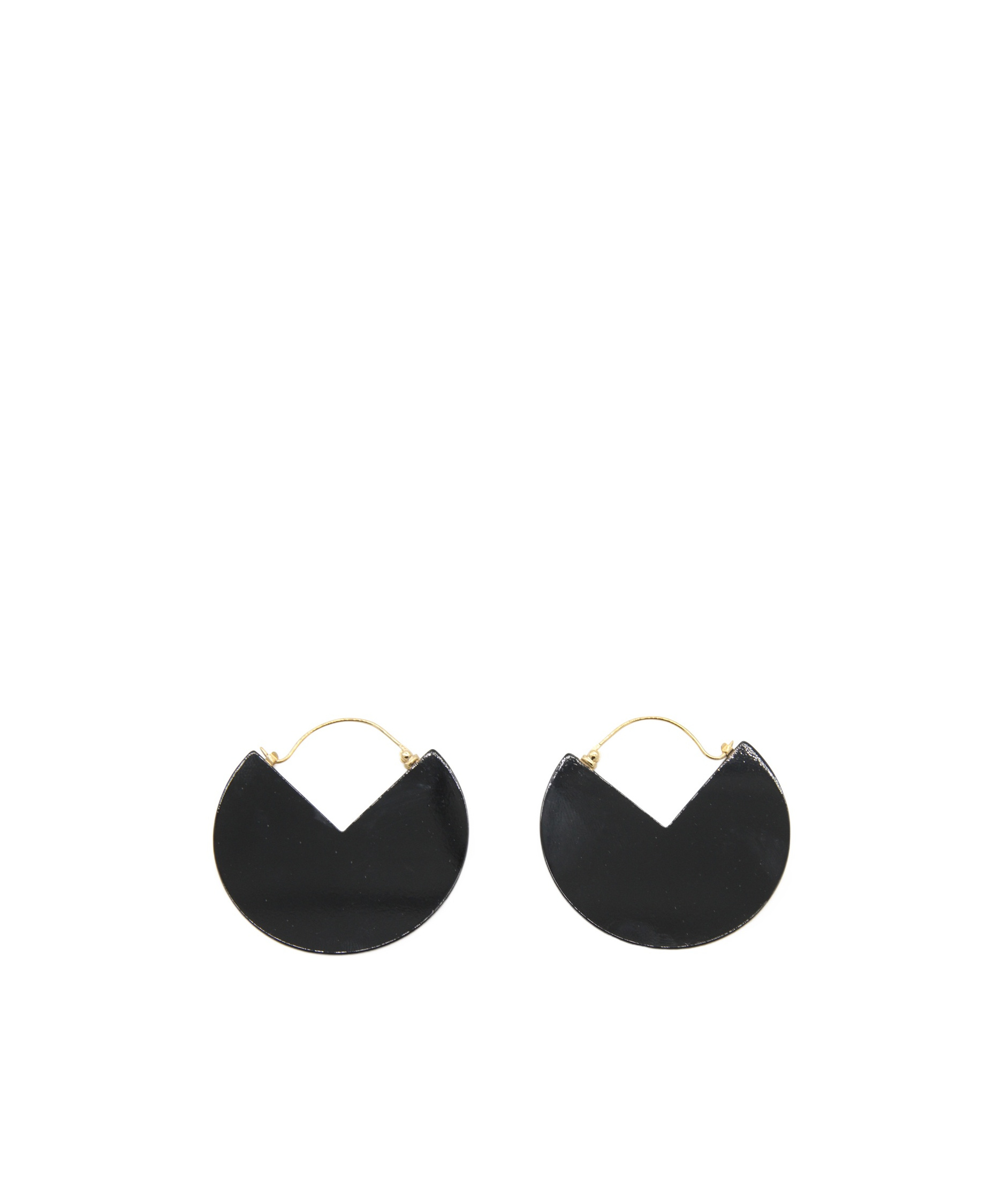 Isabel Marant Two-color Pendant Earrings In Black