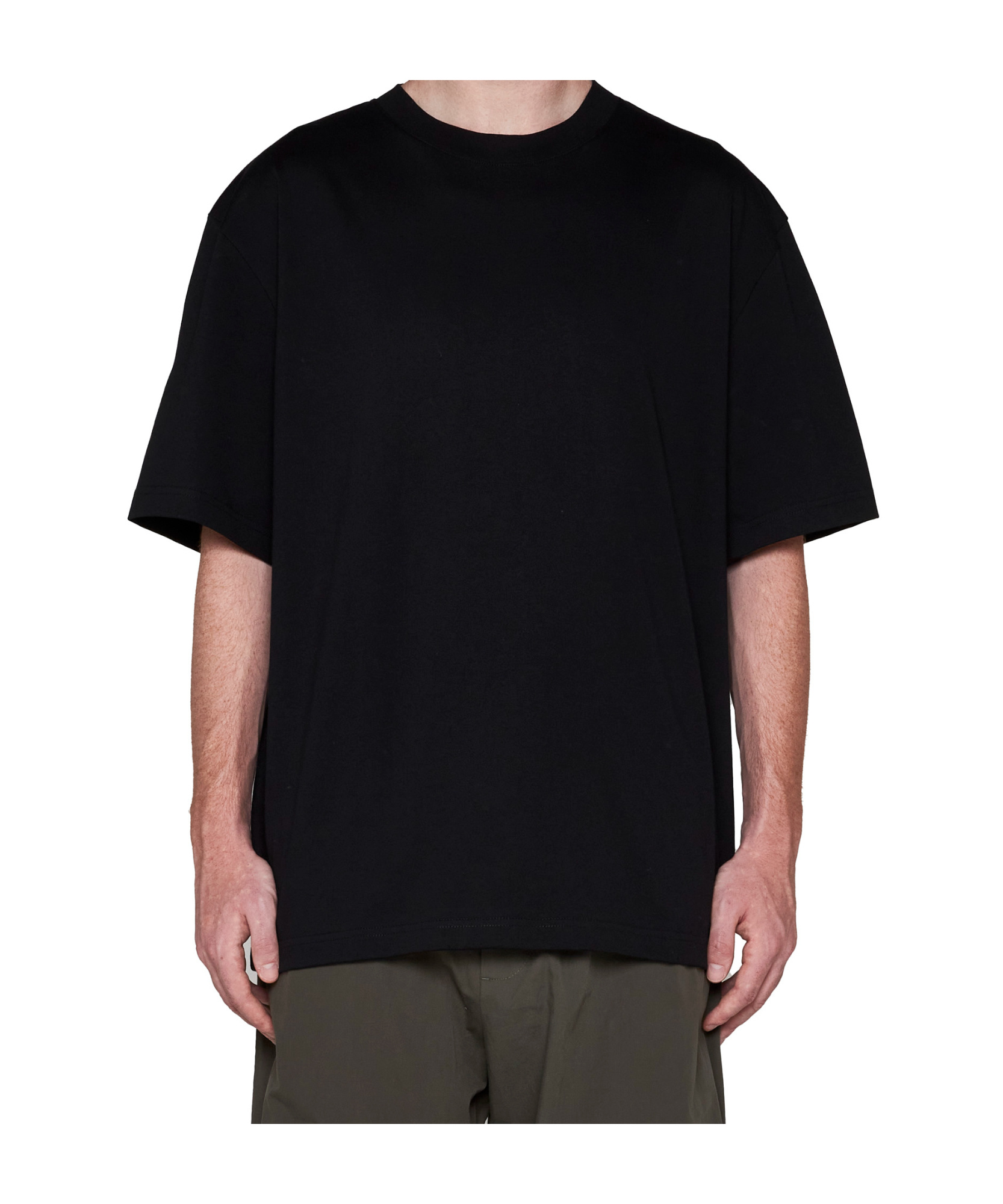 Studio Nicholson Solaris Short Sleeves Sweater In Black