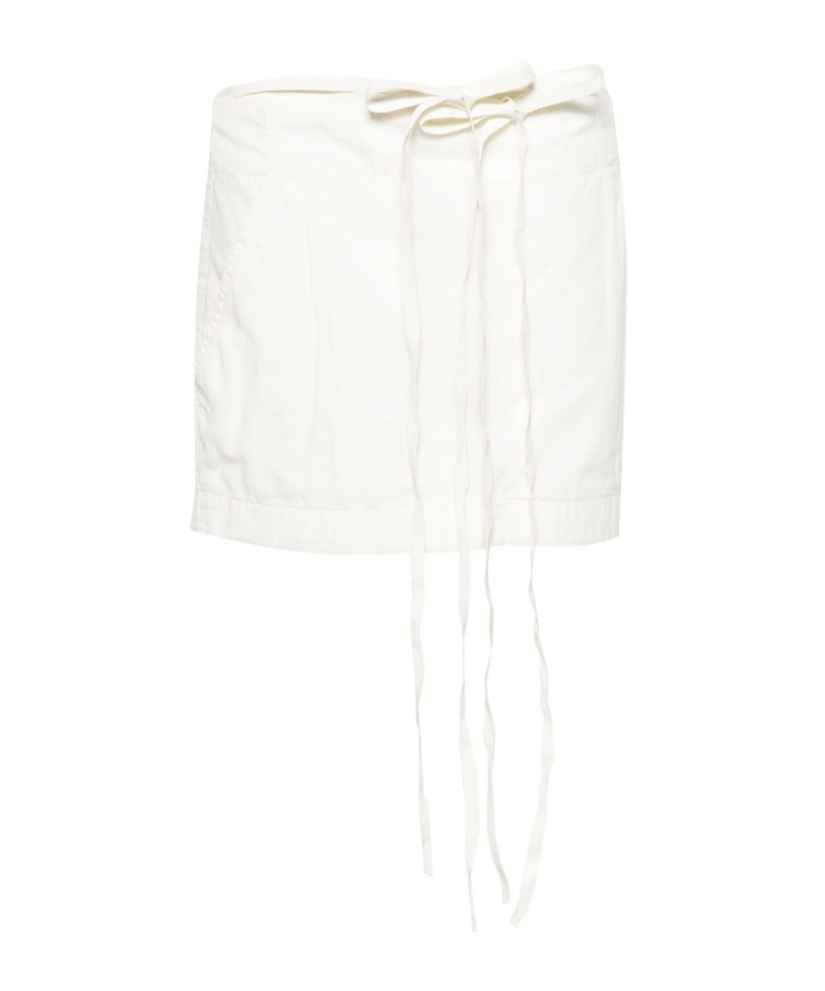 Ann Demeulemeester Streamer Skirt In White