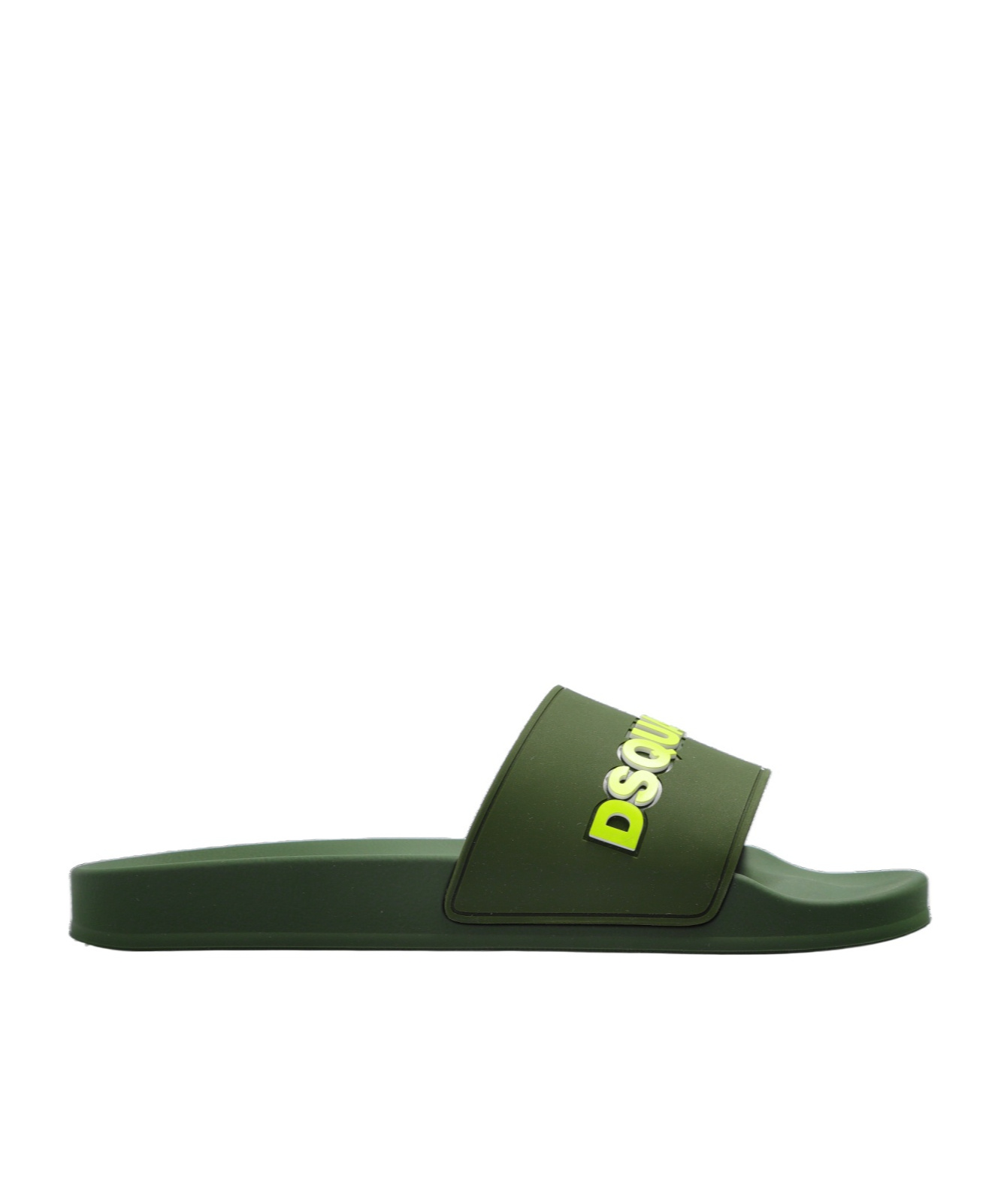 Dsquared2 Logo Slippers In Green