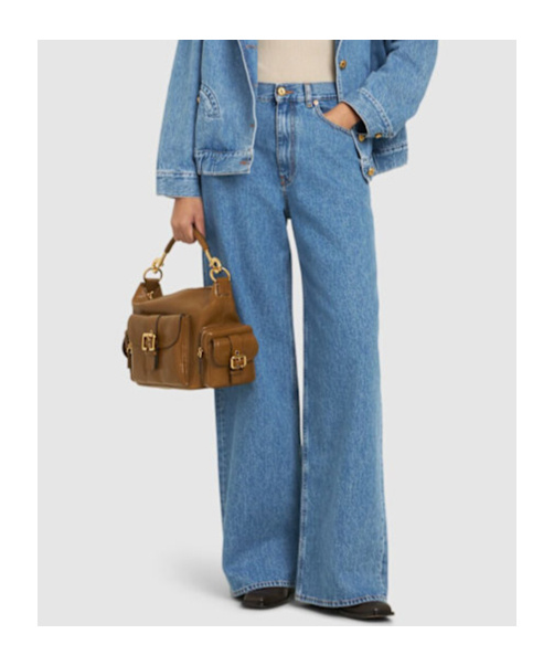 Shop Blazé Milano Belt-loop Jeans