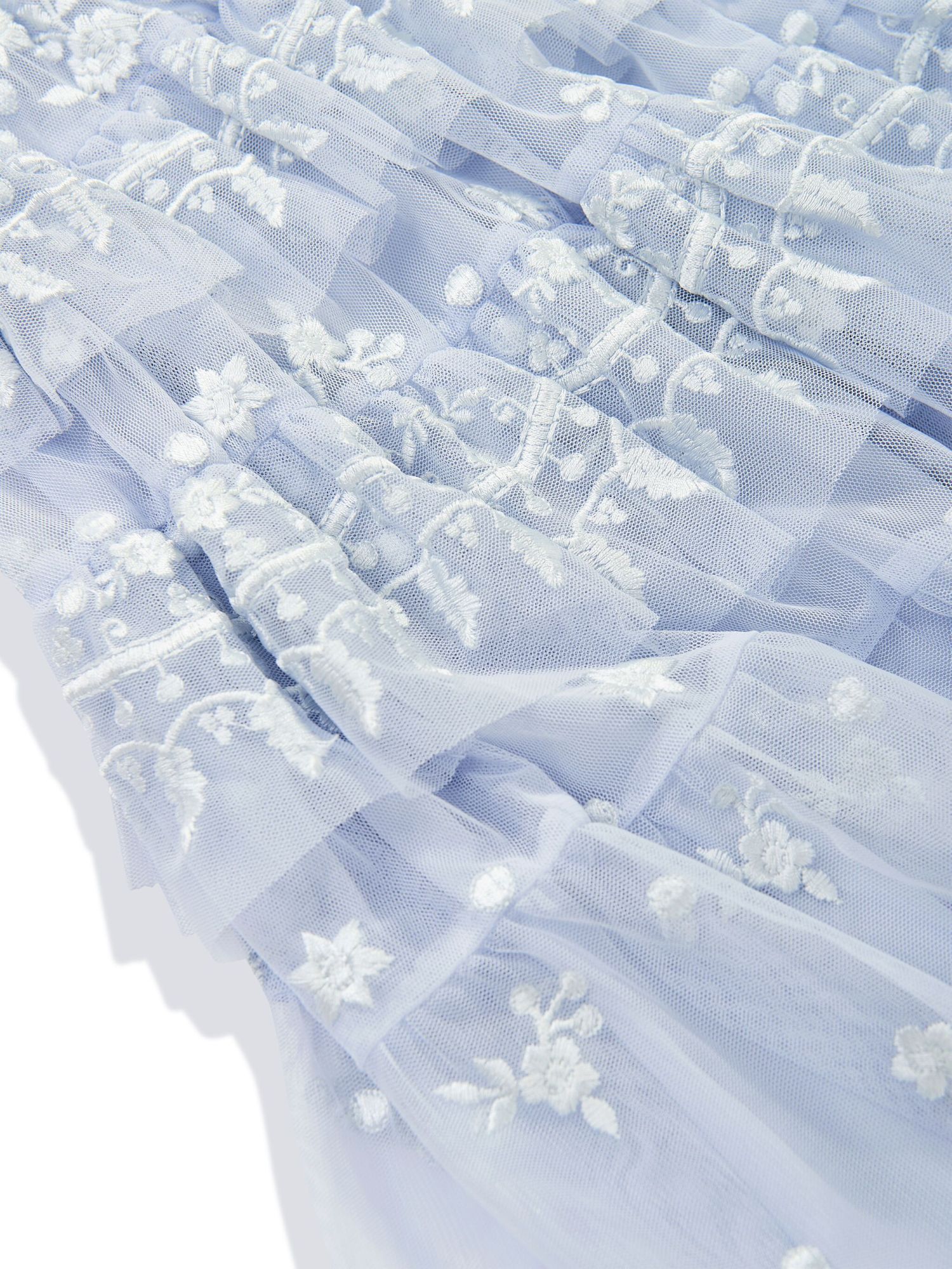 Needle & Thread Short Sleeve Dress In White