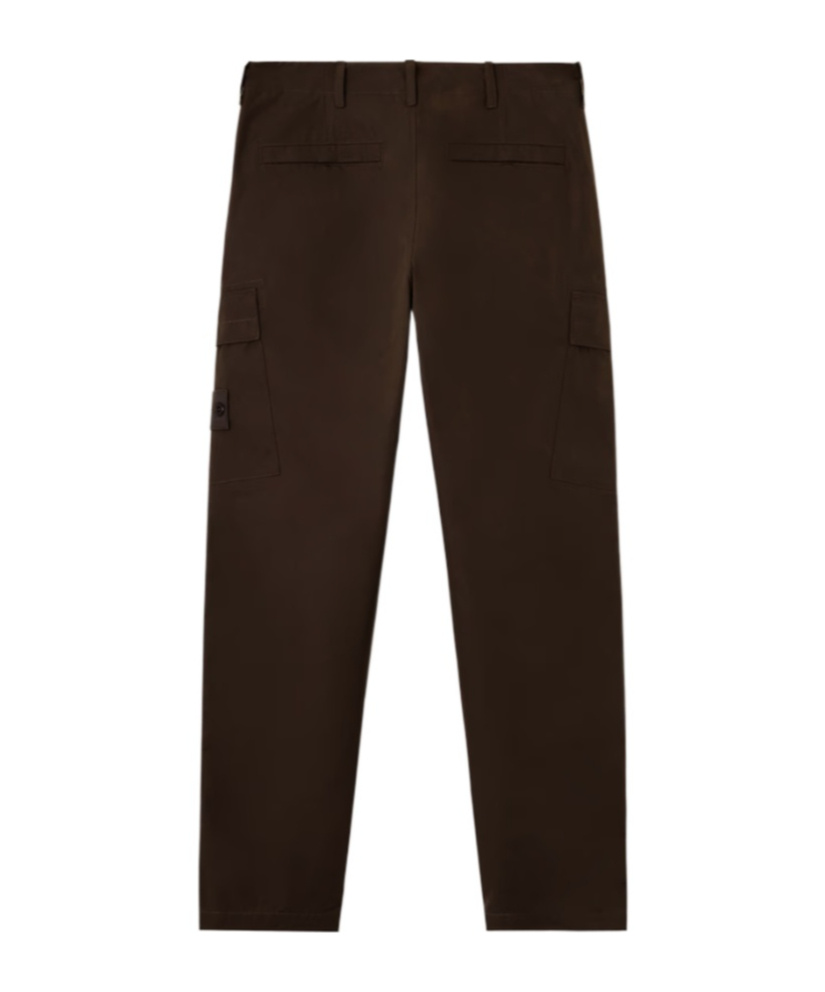 Stone Island Regular-fit Cargo Trousers With Natural Weather Protection In Brown