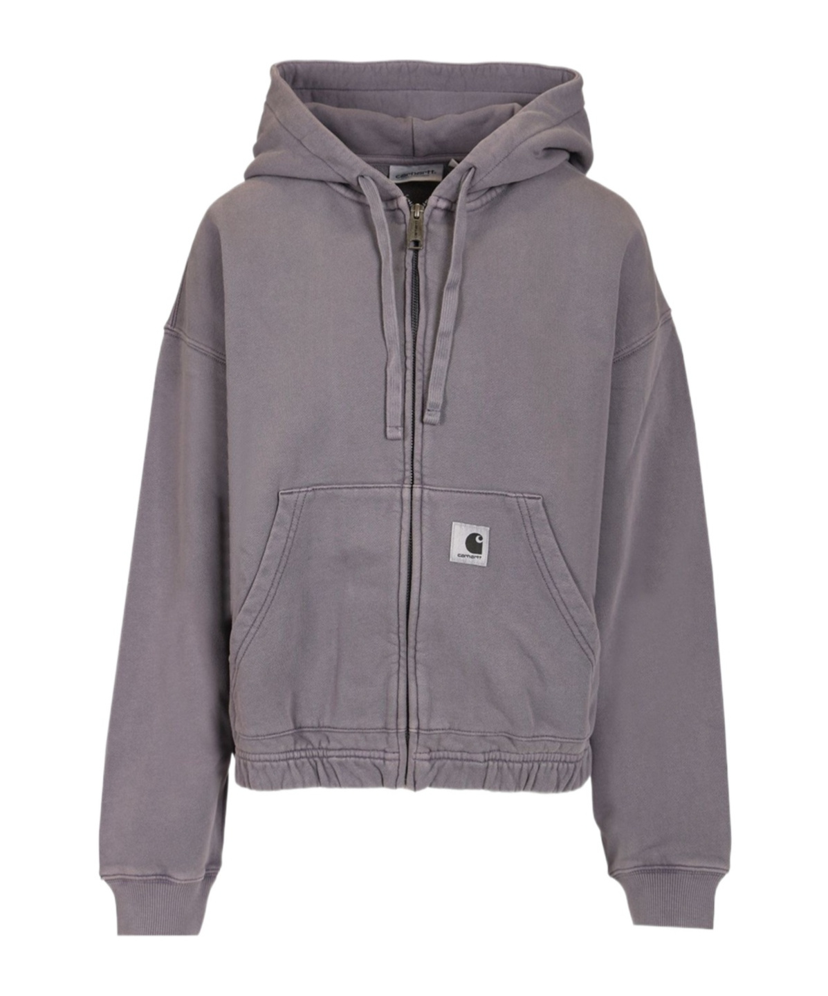 Carhartt Drawstring Hooded Sweatshirt In Gray