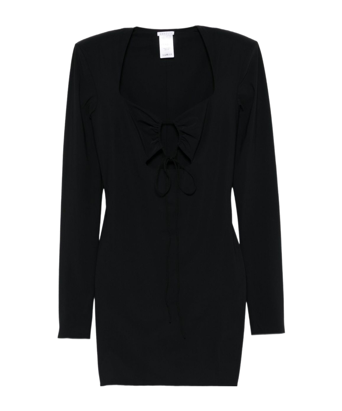 Amazuìn Long Sleeve Dress In Black