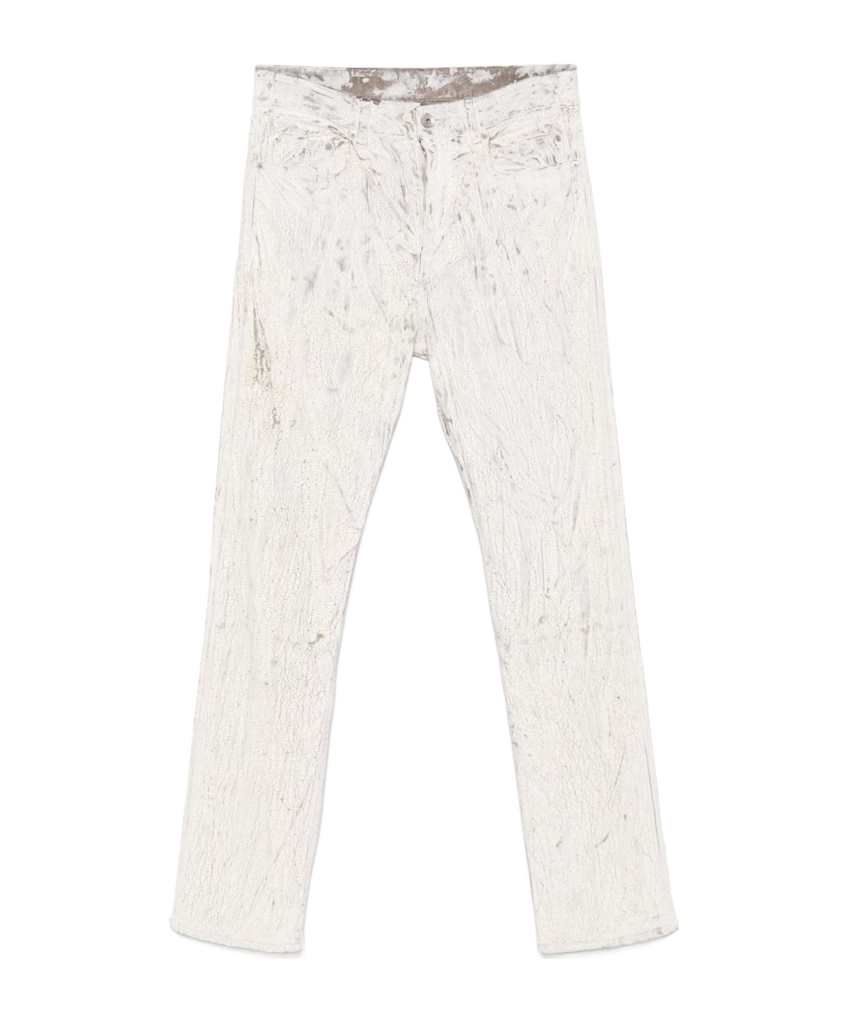 Rick Owens Belt Loops Slacks In White