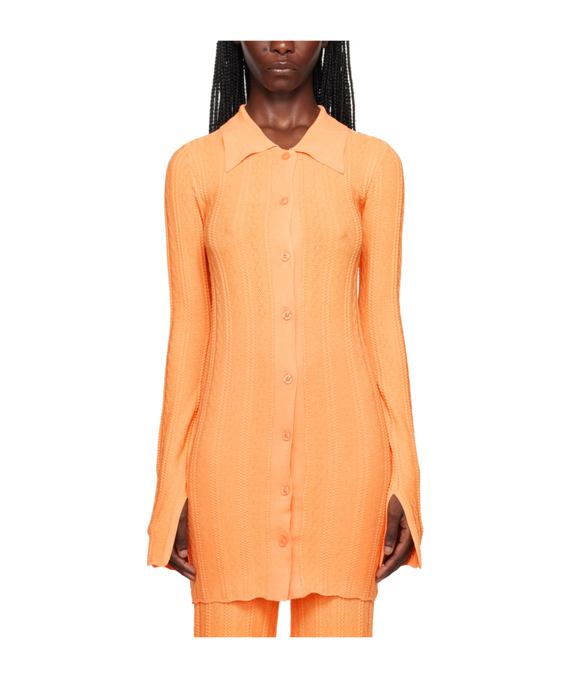 Remain Birger Christensen Button-down Cardigan In Orange
