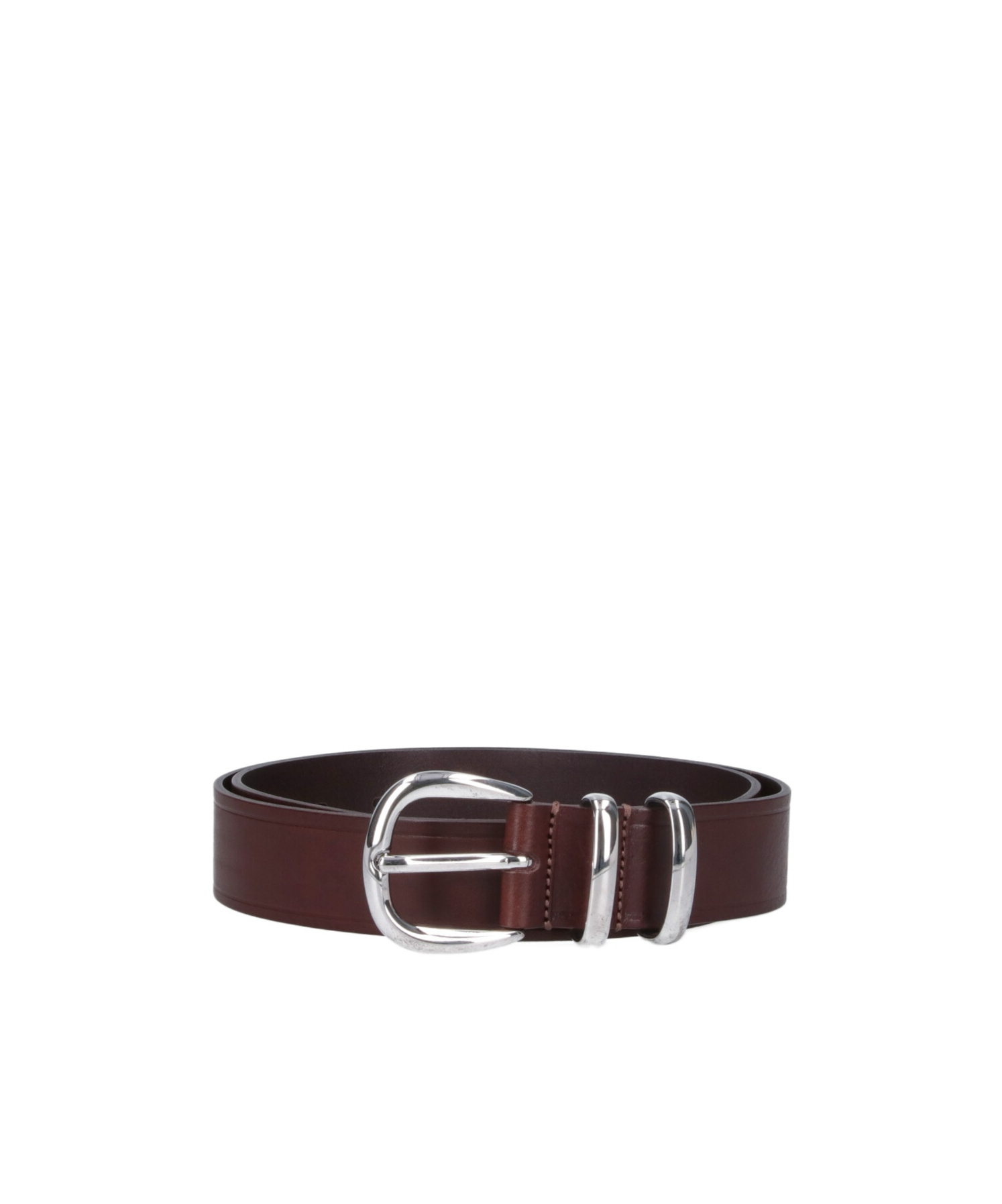 Sunflower Five-hole Leather Belt In Brown