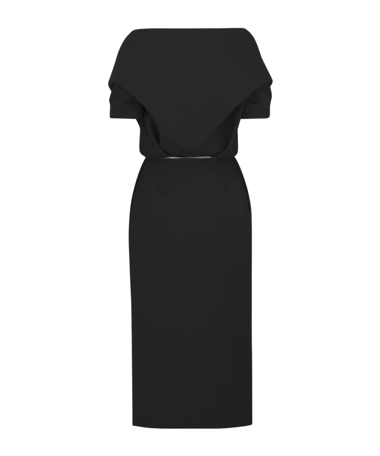 DIOR WRAPAROUND MID-LENGTH DRESS