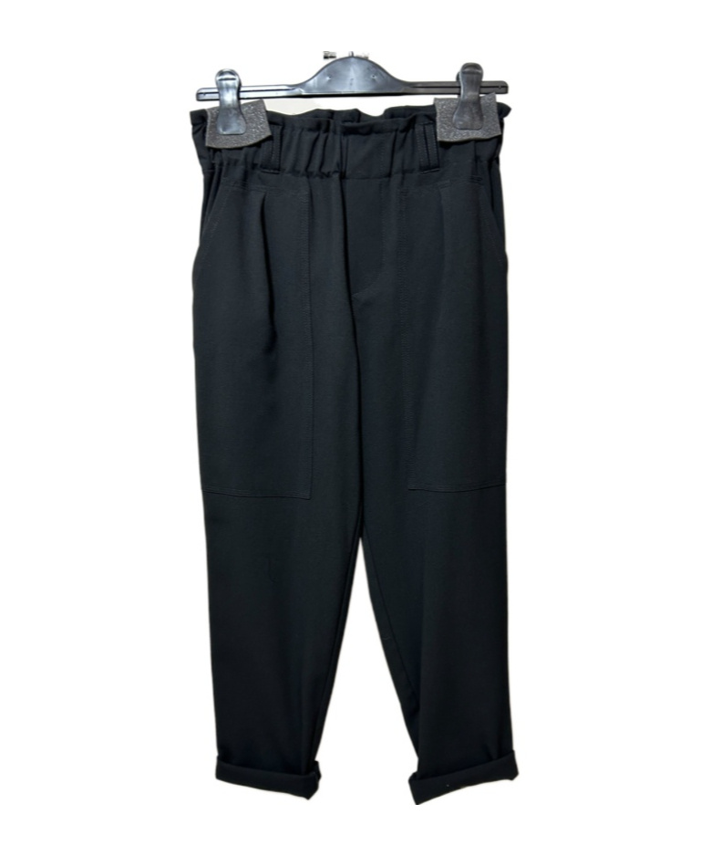 Rundholz Black Label Elastic Waist Casual Pants In Black