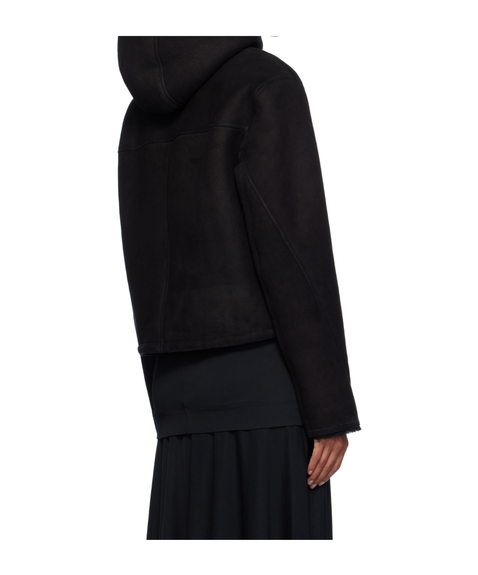 Yves Salomon Long-sleeved Casual Jacket In Black