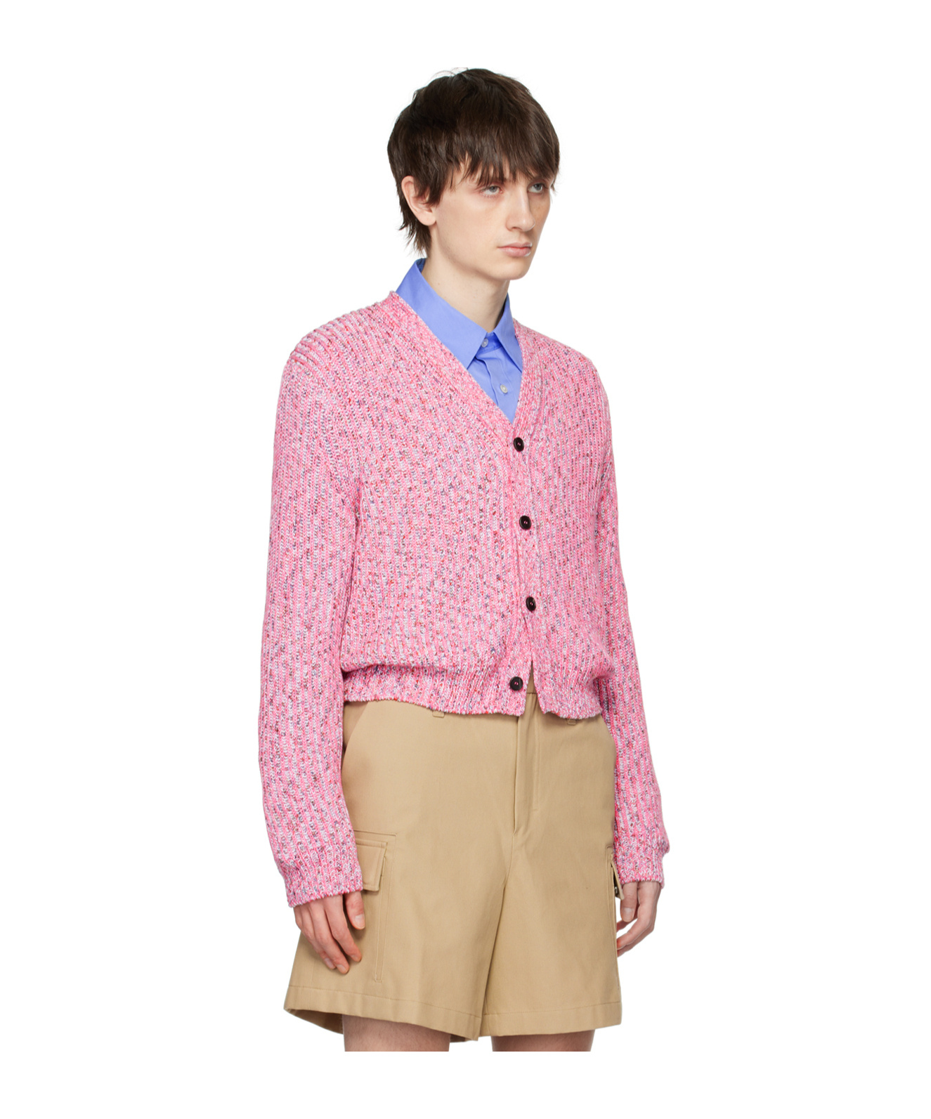 Wooyoungmi Pink Hardware Cardigan In Pink
