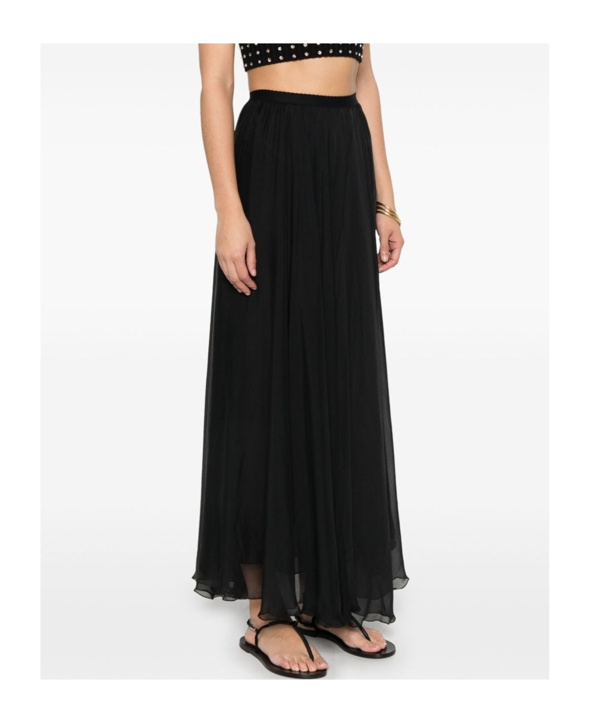 FORTE FORTE PLEATS LONG SKIRT 