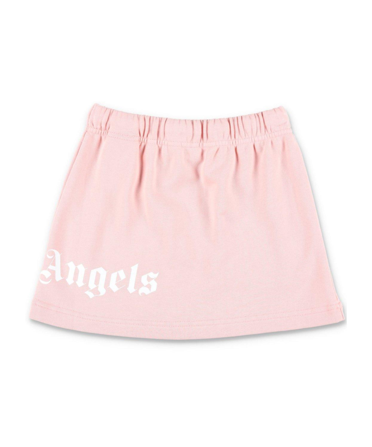 Palm Angels High Waist Drawstring Skirt In Pink