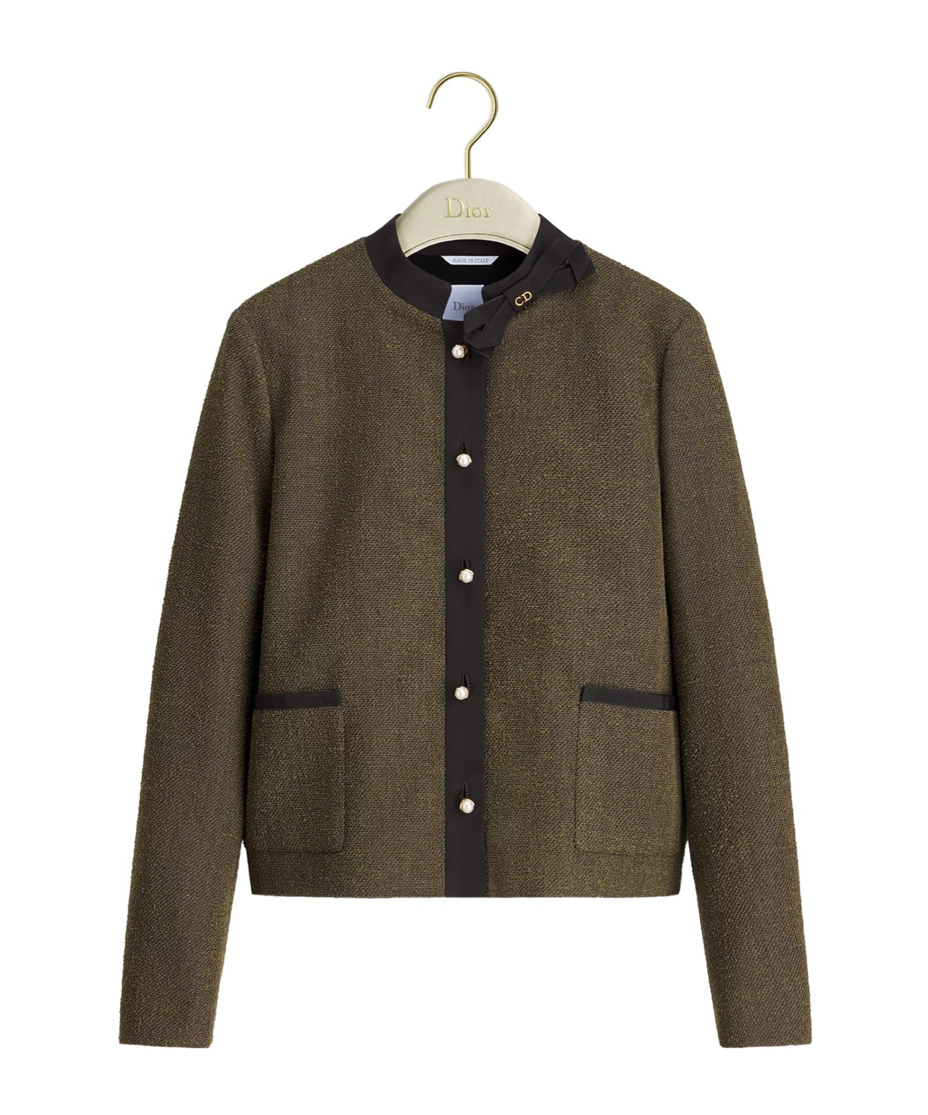Dior Cropped Jacket In Brown