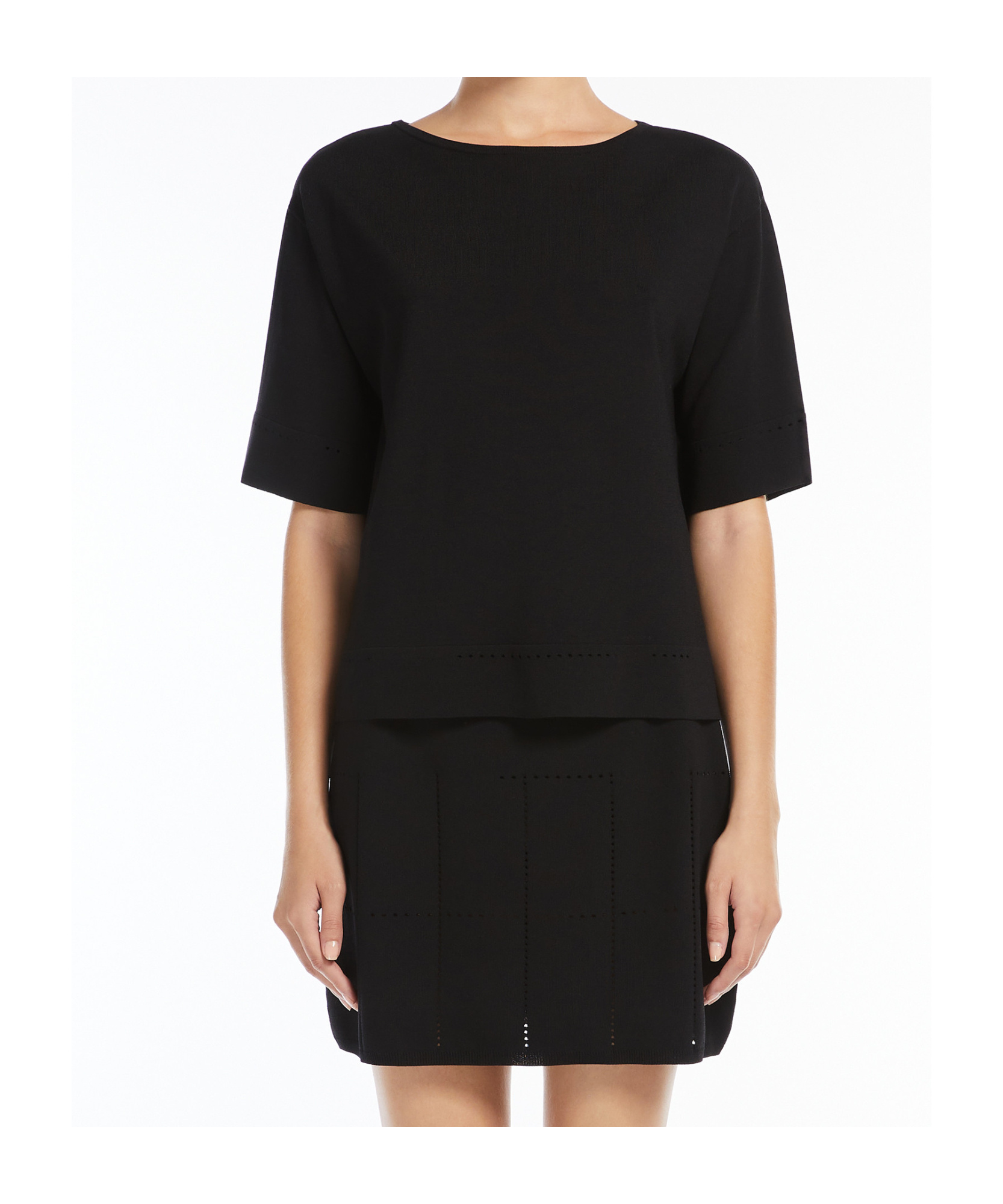 MAX MARA VISCOSE BOAT-NECK SWEATER