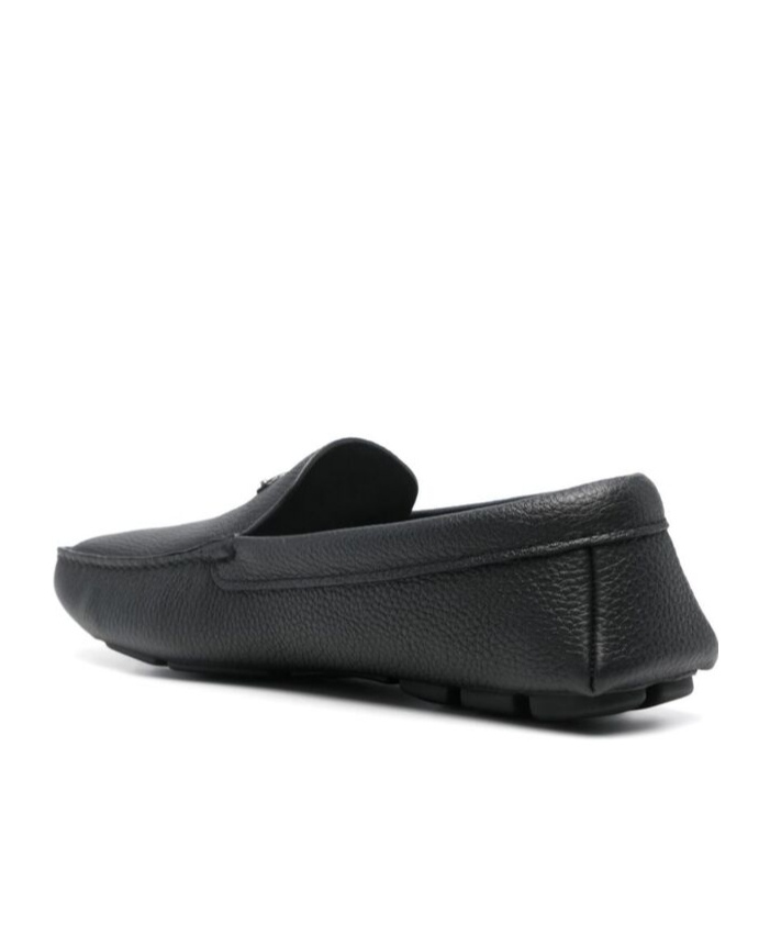 Prada Drive Leather Loafers In Black