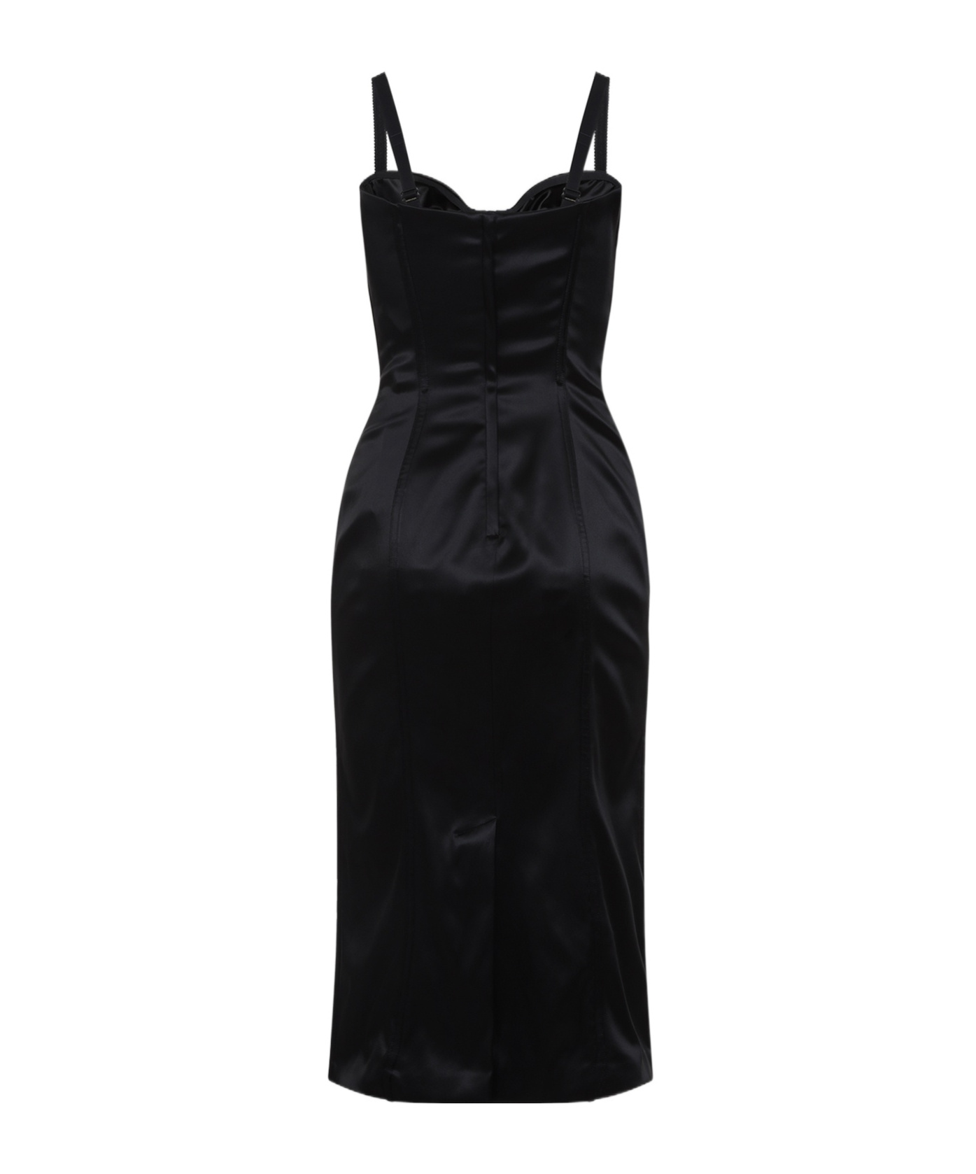 DOLCE & GABBANA DOLCE  GABBANA SLEEVELESS SATIN GOWN