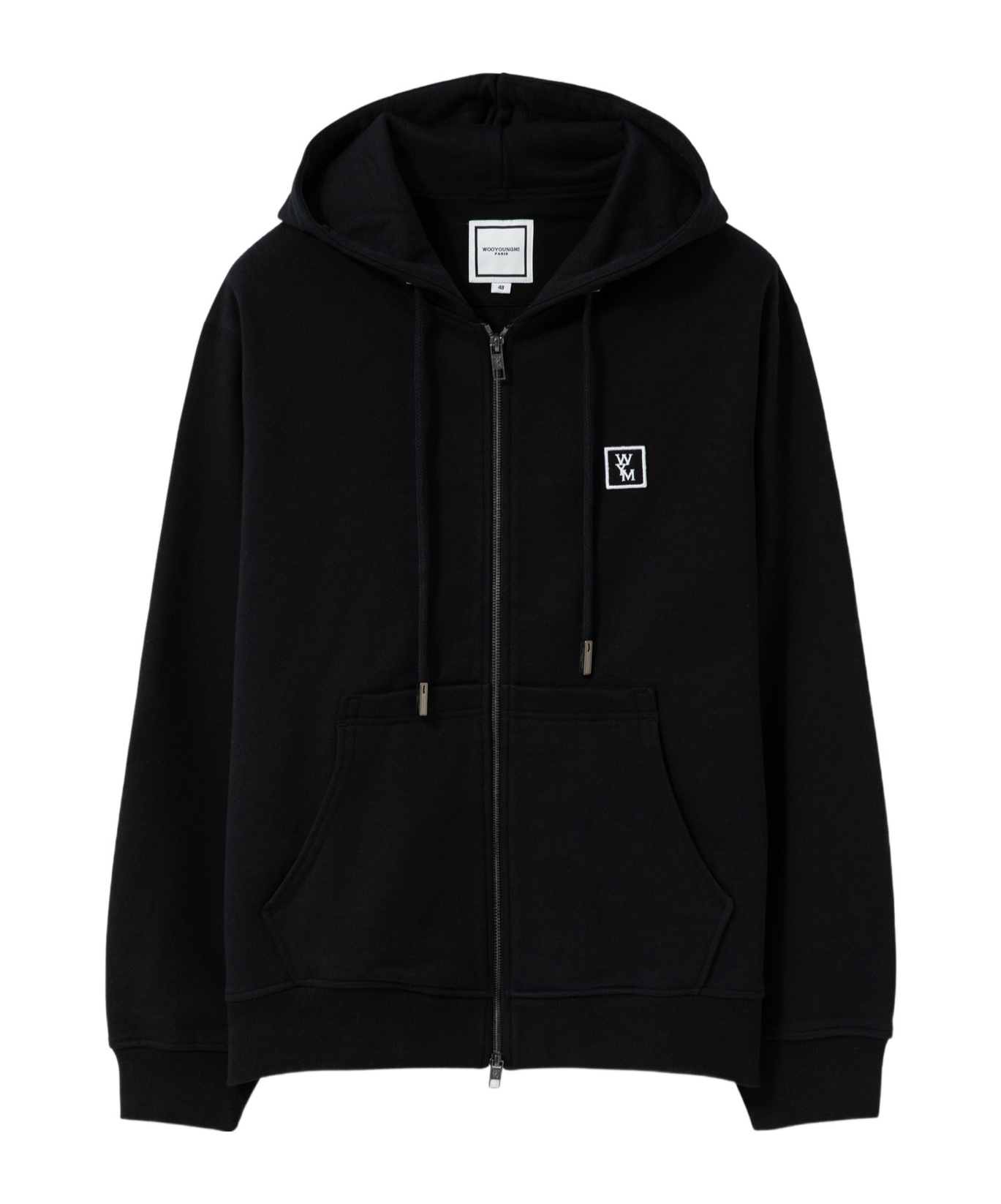 Wooyoungmi Long-sleeved Hooded Sweater In Black