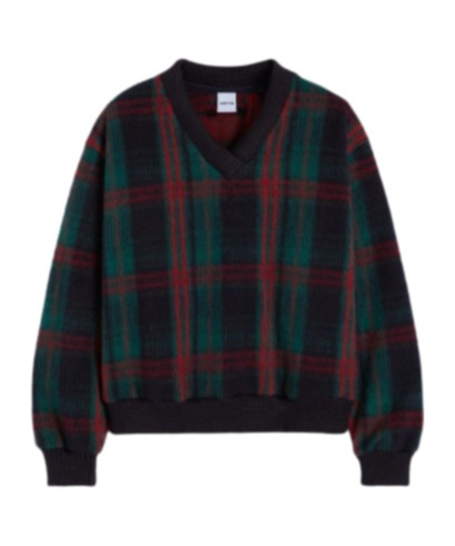 Aspesi Checkered Sweater In Multi