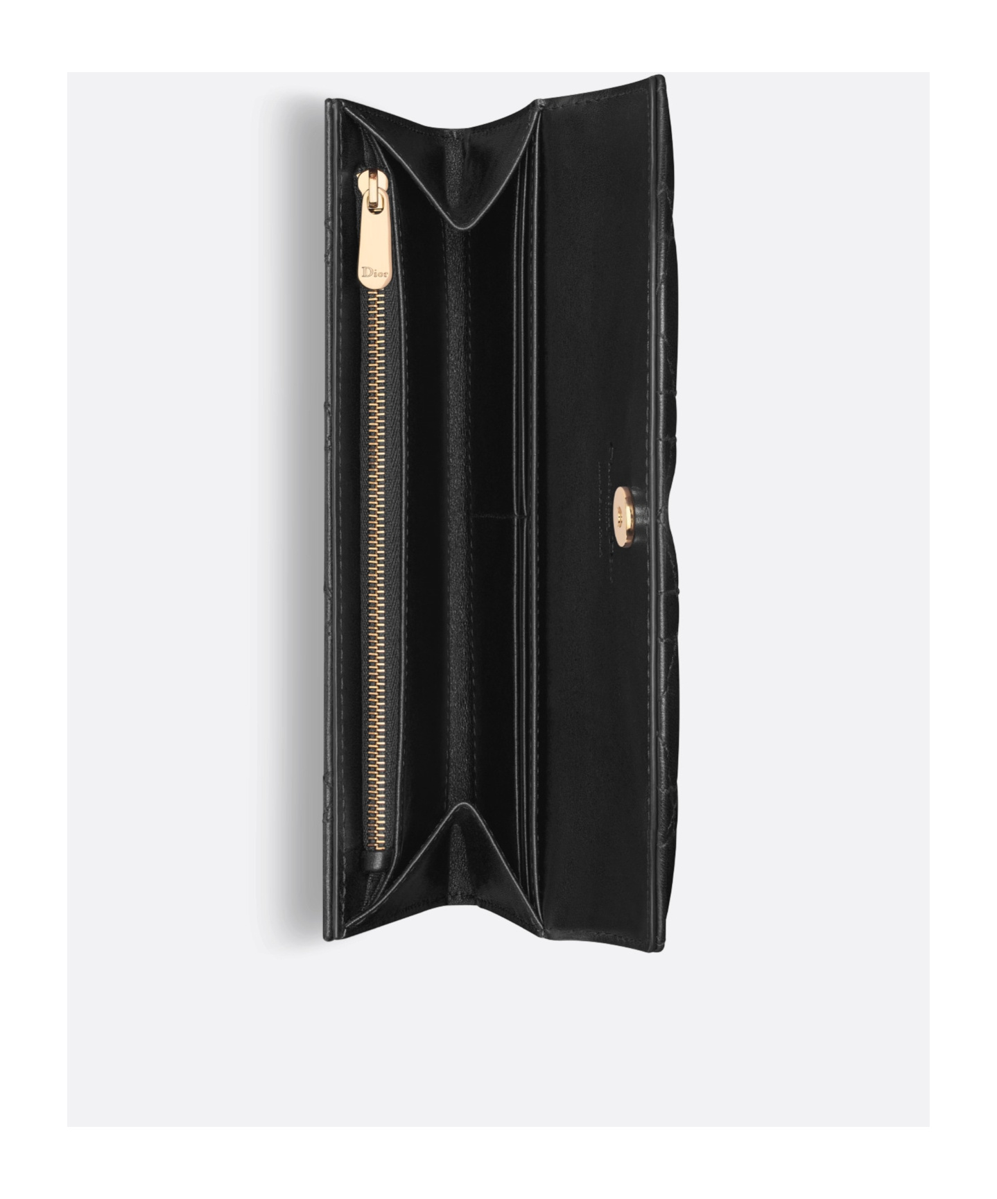 Dior Violet Wallet In Black