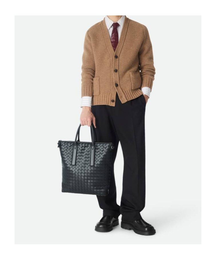 Bottega Veneta Intrecciato Zipped North-south Tote