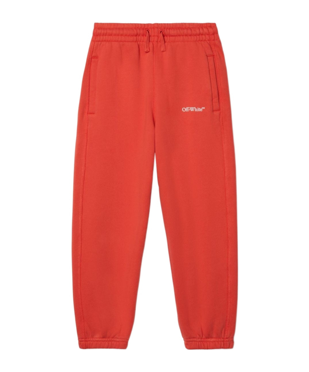 Off-white Bookish Diag Cotton Track Pants In Red
