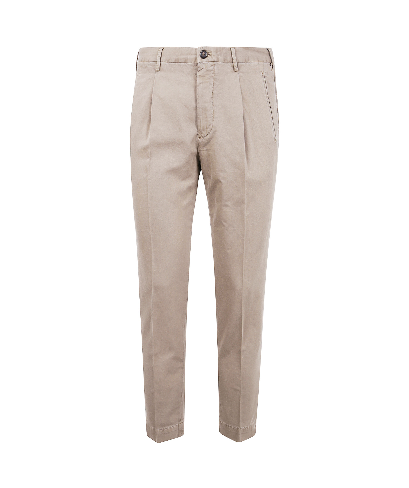 Incotex Classic Trousers Clothing In Walnut