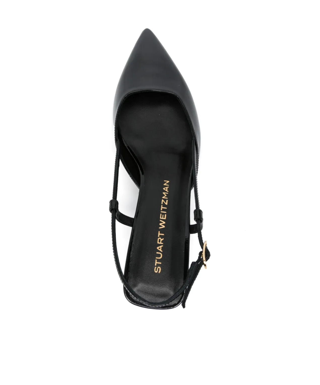 Stuart Weitzman Mid Heel Pointed Toe Sling Back Pumps