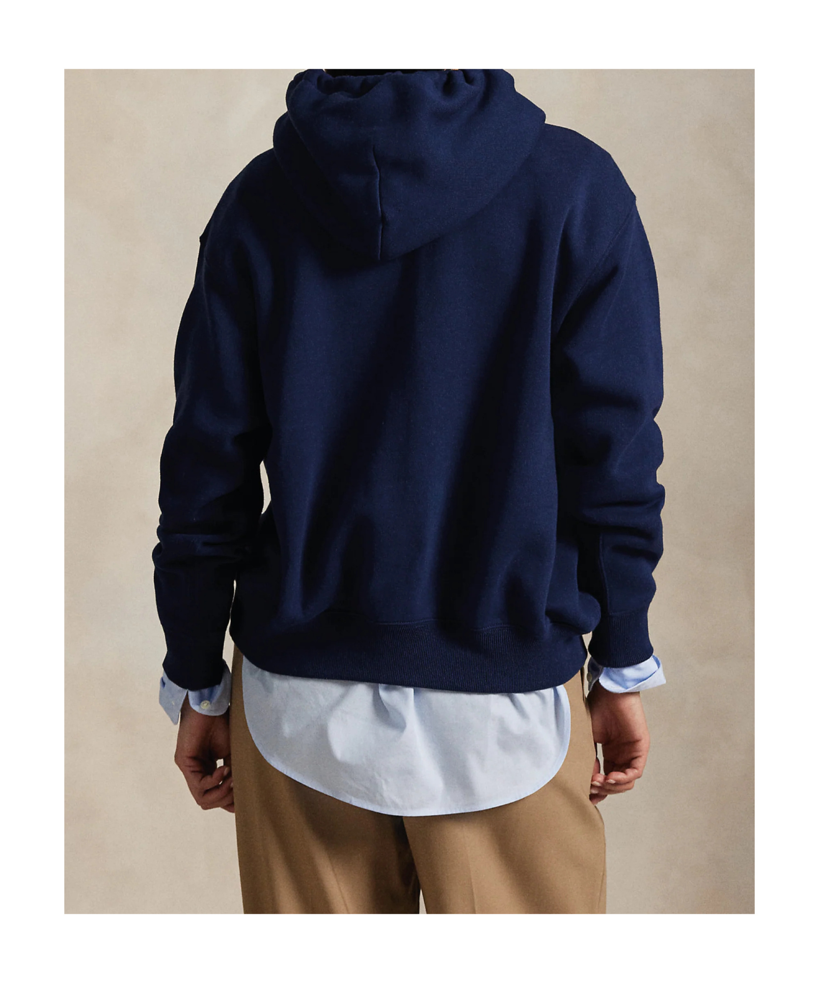 Polo Ralph Lauren Brushed Cotton Blend Sweatshirt With Iconic Polo Bear In Blue