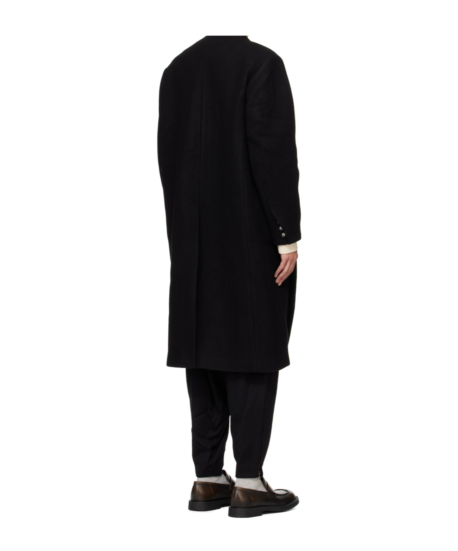 Ader Error Long-sleeved Coat In Black