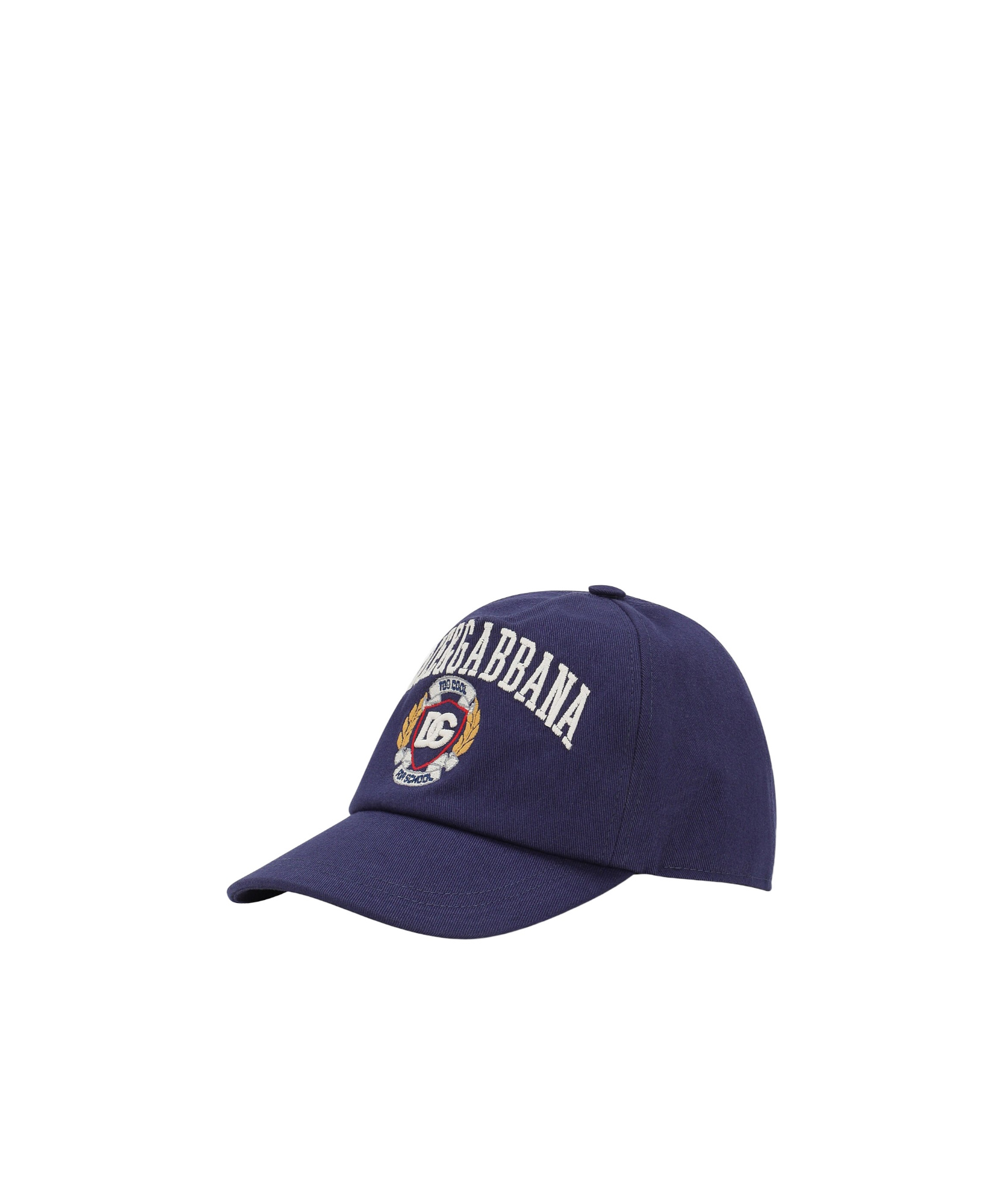 Dolce & Gabbana Kids' Logo Twill Baseball Cap In Blue