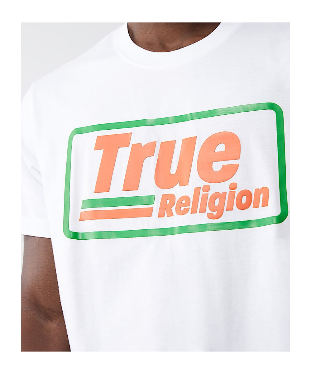 True Religion Gas Logo Graphic T-shirt In White