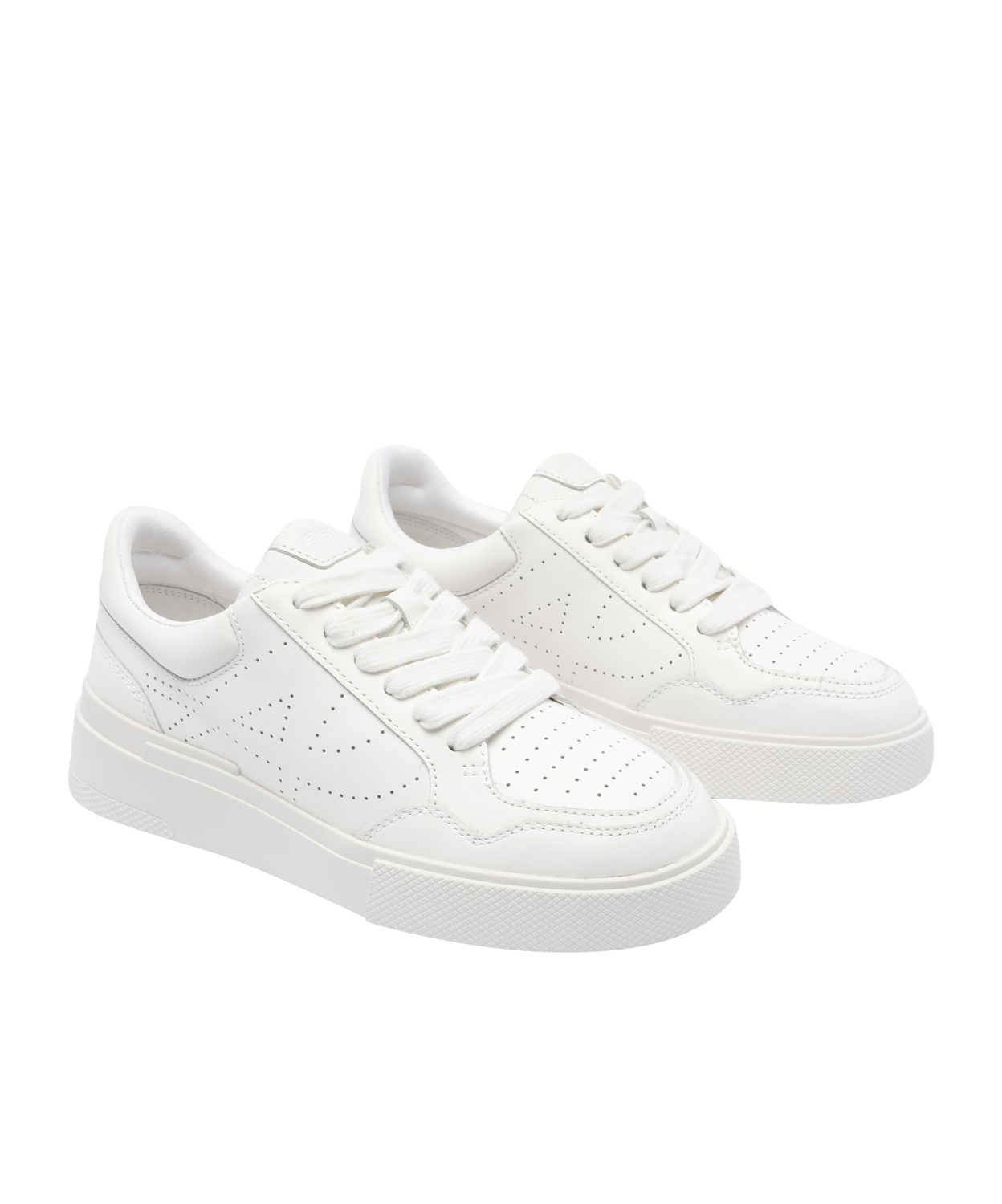 Ash Lace-up Low-cut Casual Shoes In White