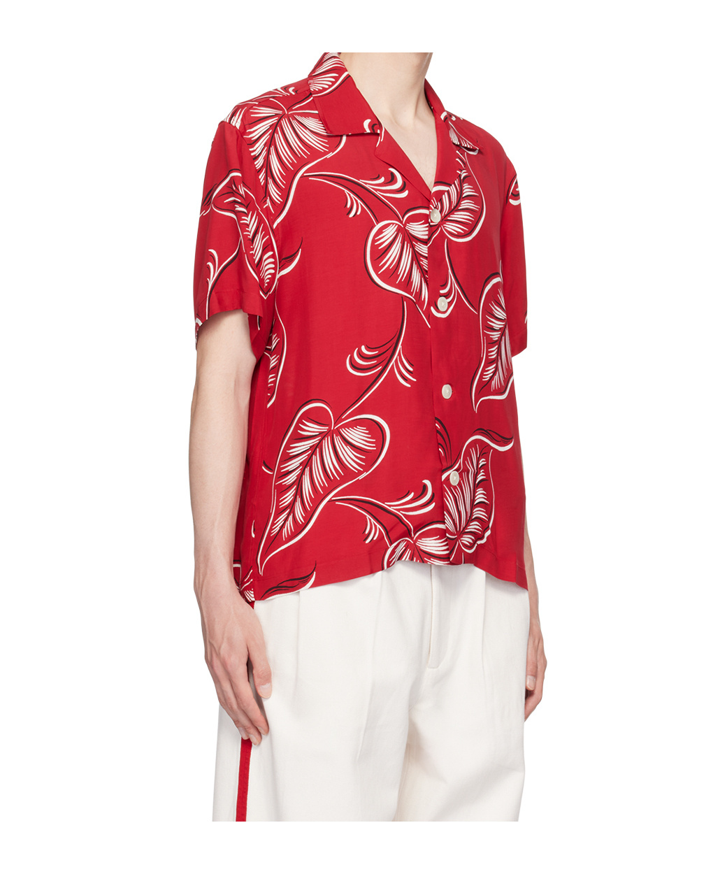Bode Man Shirt Red Size L Viscose In Red