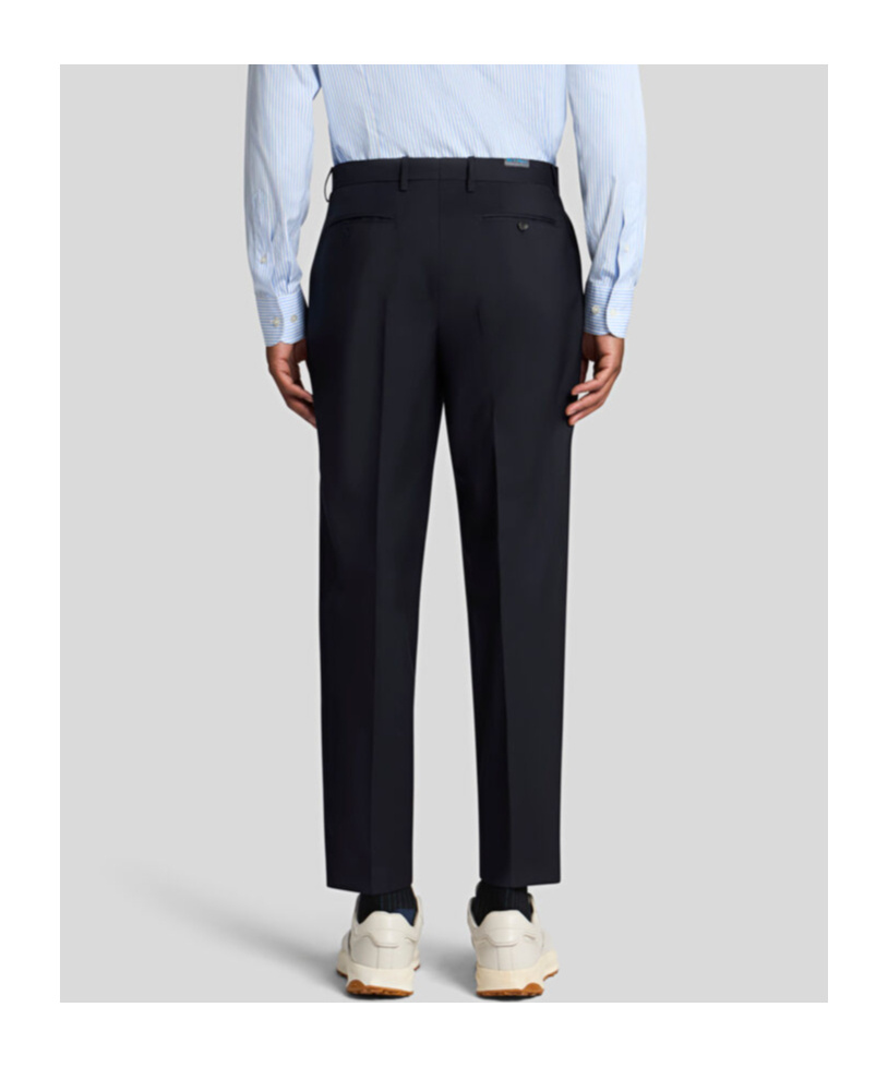 Etro Carrot Leg Wool Pants In Black