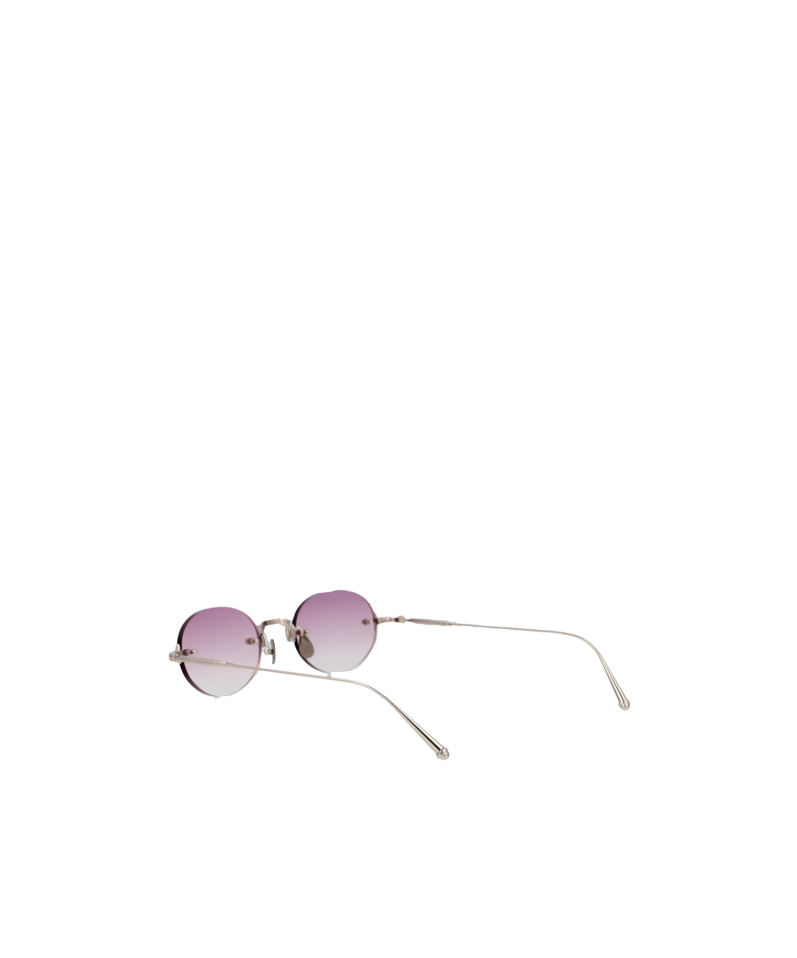 Matsuda Rimless Oval-frame Sunglasses In Purple