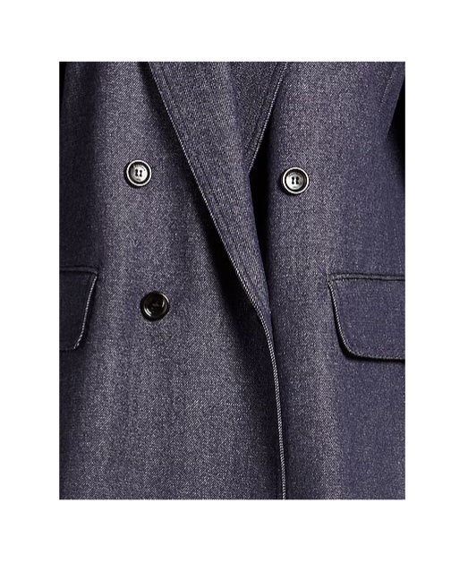 Max Mara Double-breasted Blazer In Black
