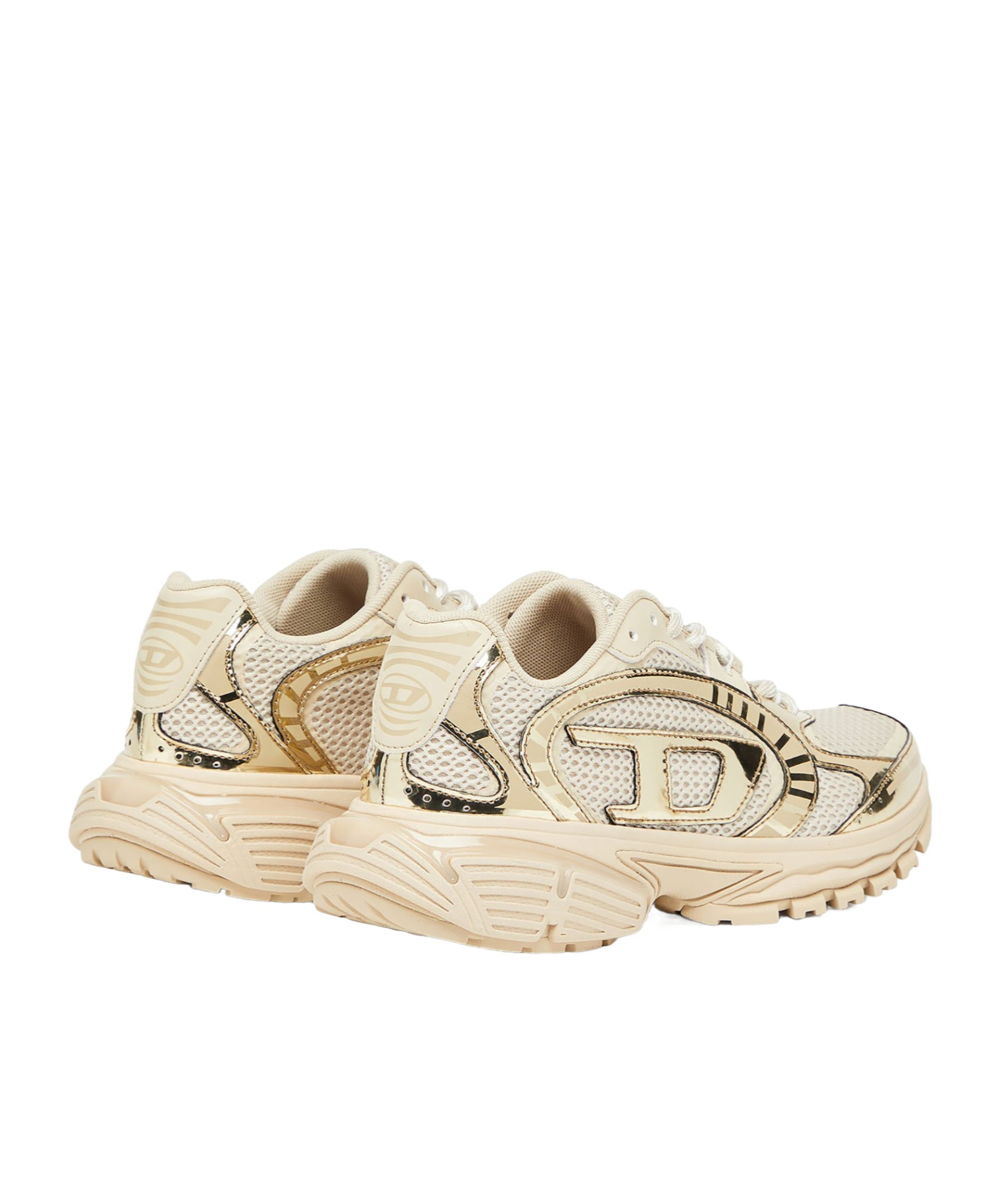 Diesel Panelled Sneakers In Sand
