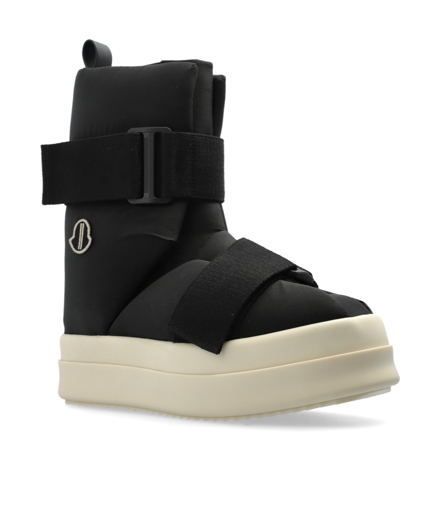 Moncler X Rick Owens Rick Owens X Moncler Round-headed Boots In Black